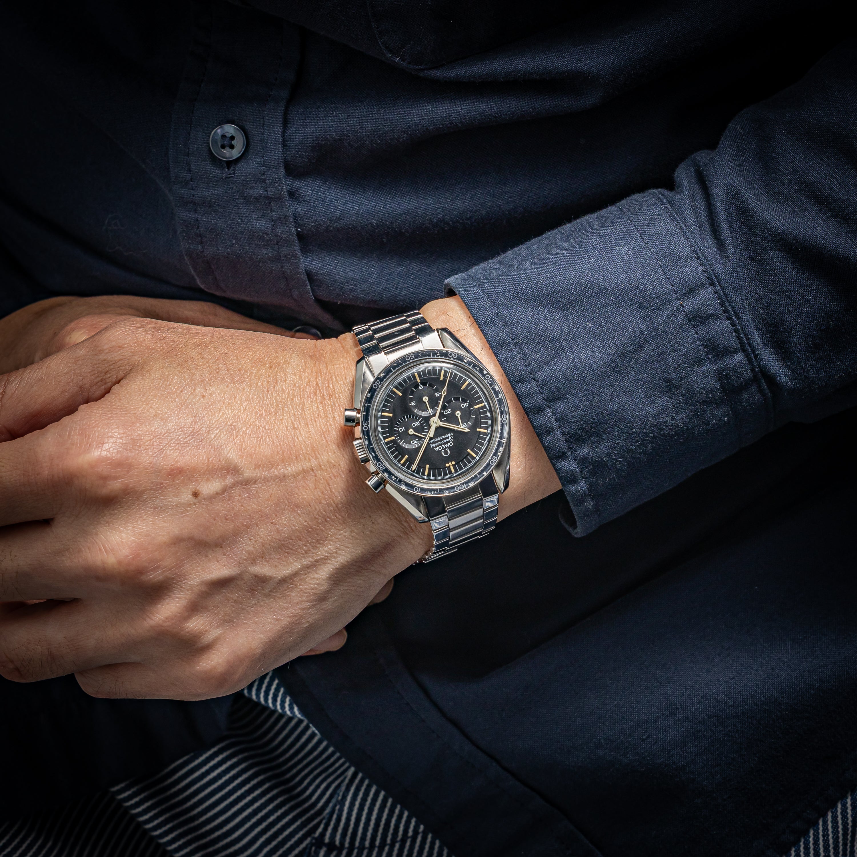 オメガ スピードマスター プロフェッショナル 5th 1969年製 Ref.145022-69 ST 純正キャタピラブレス デシマルメーター