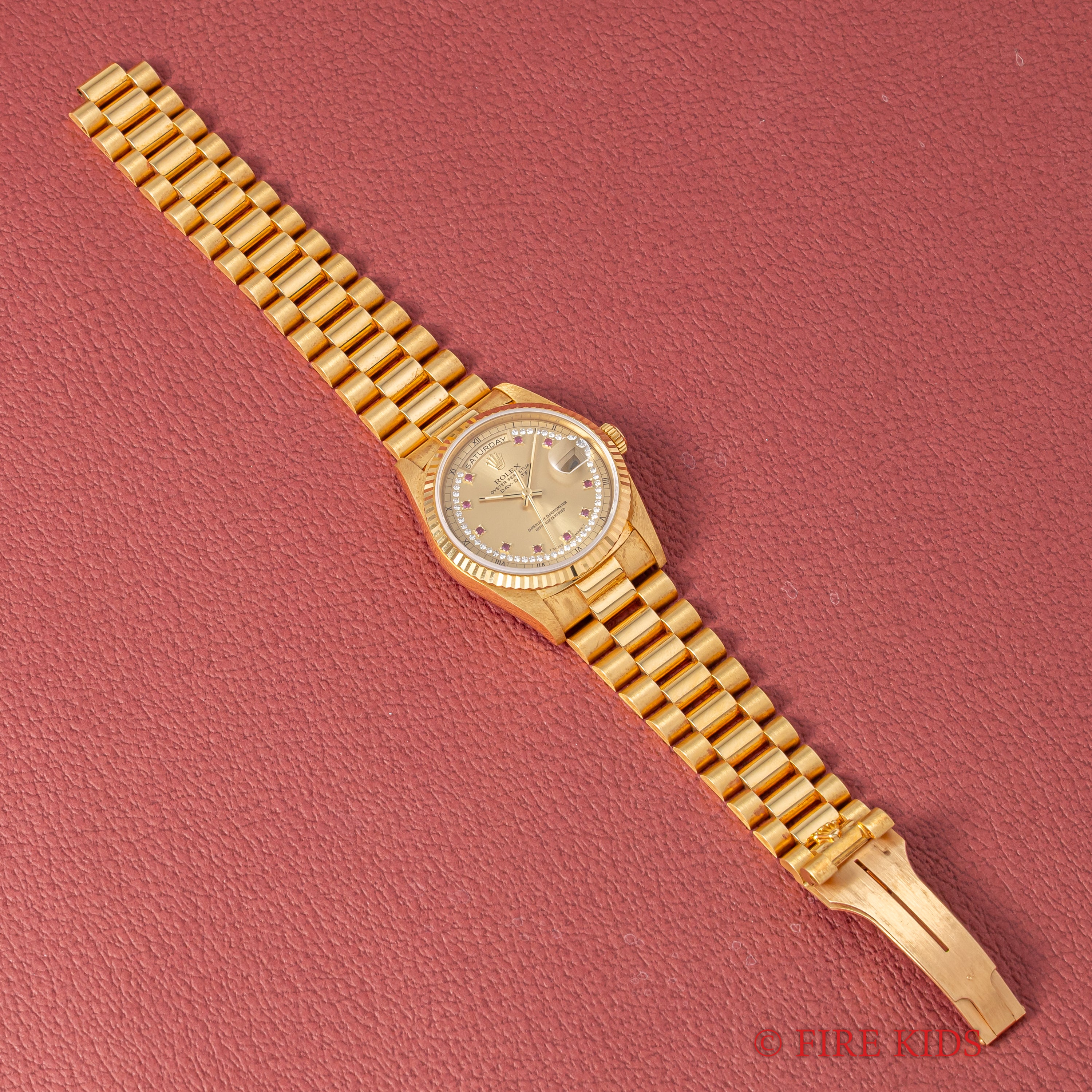 ロレックス デイデイト ミリヤードダイヤル フルセット美品 1990年製（平成2年製）18金無垢イエローゴールド Ref.18238