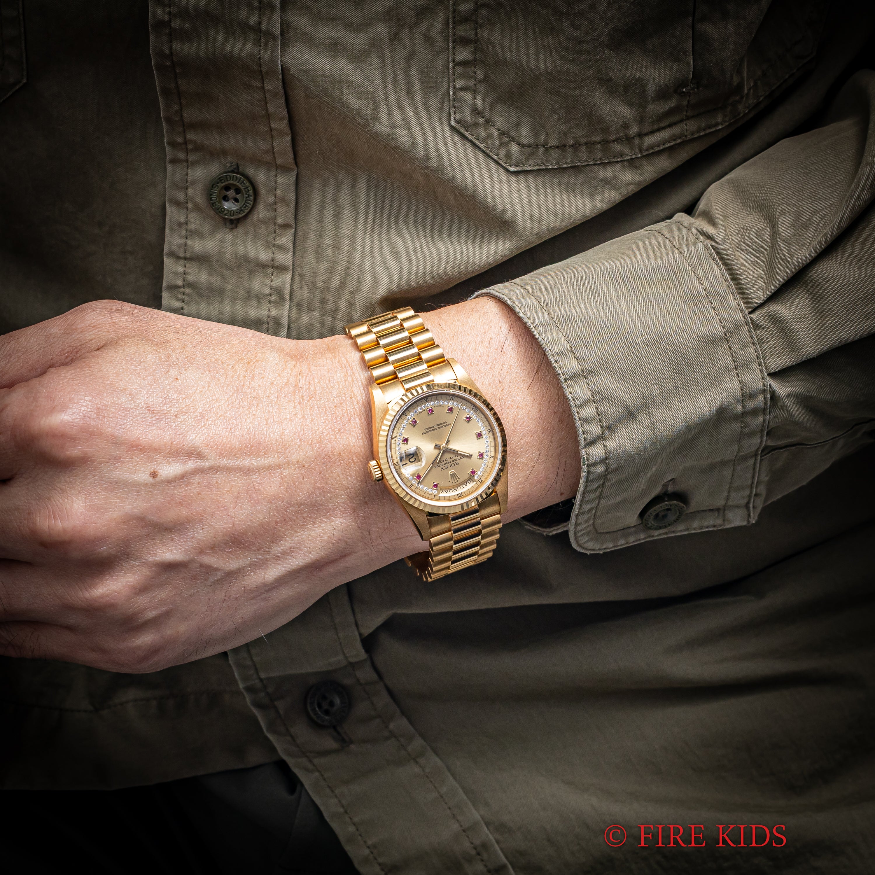 ロレックス デイデイト ミリヤードダイヤル フルセット美品 1990年製（平成2年製）18金無垢イエローゴールド Ref.18238