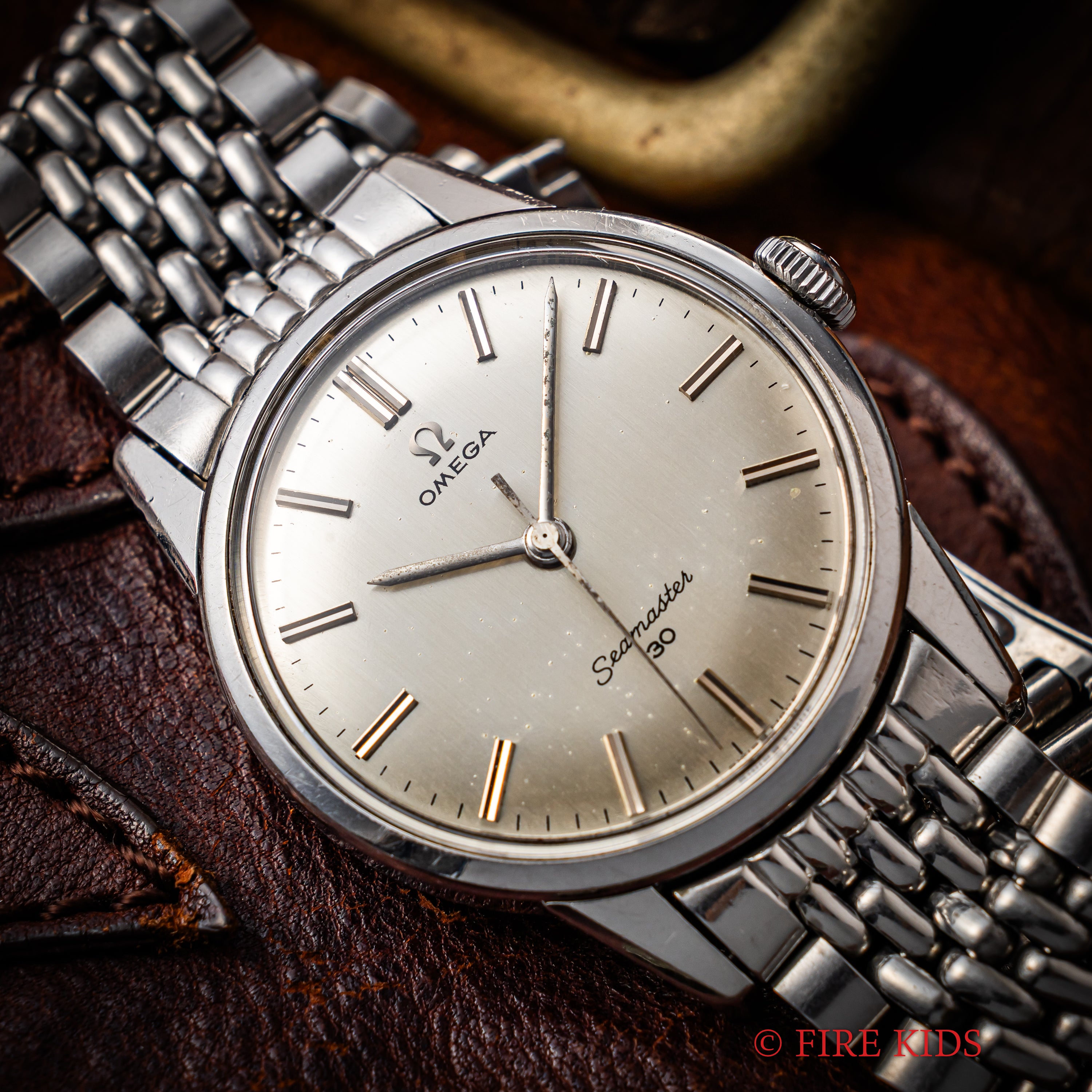 オメガ シーマスター30 1963年製 手巻き Cal.286 30mmキャリバー 純正ライスブレス付き