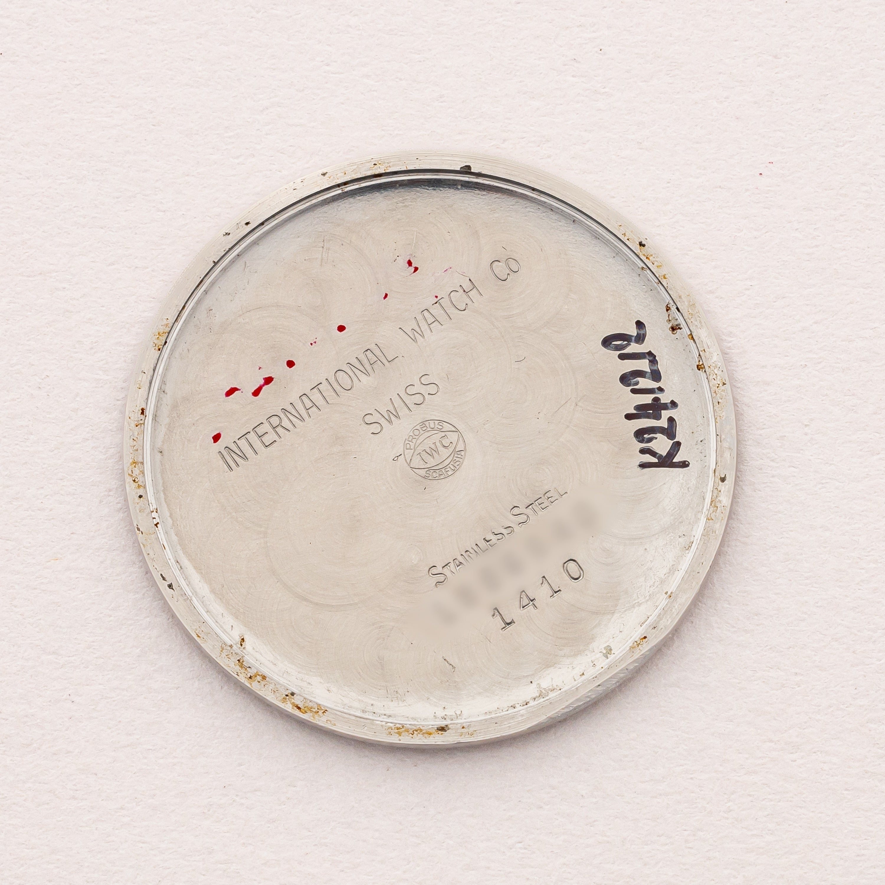 IWC ラウンドケース 1970年製(昭和45年製) Ref.1410 手巻き Cal.402 ホワイトローマンダイヤル
