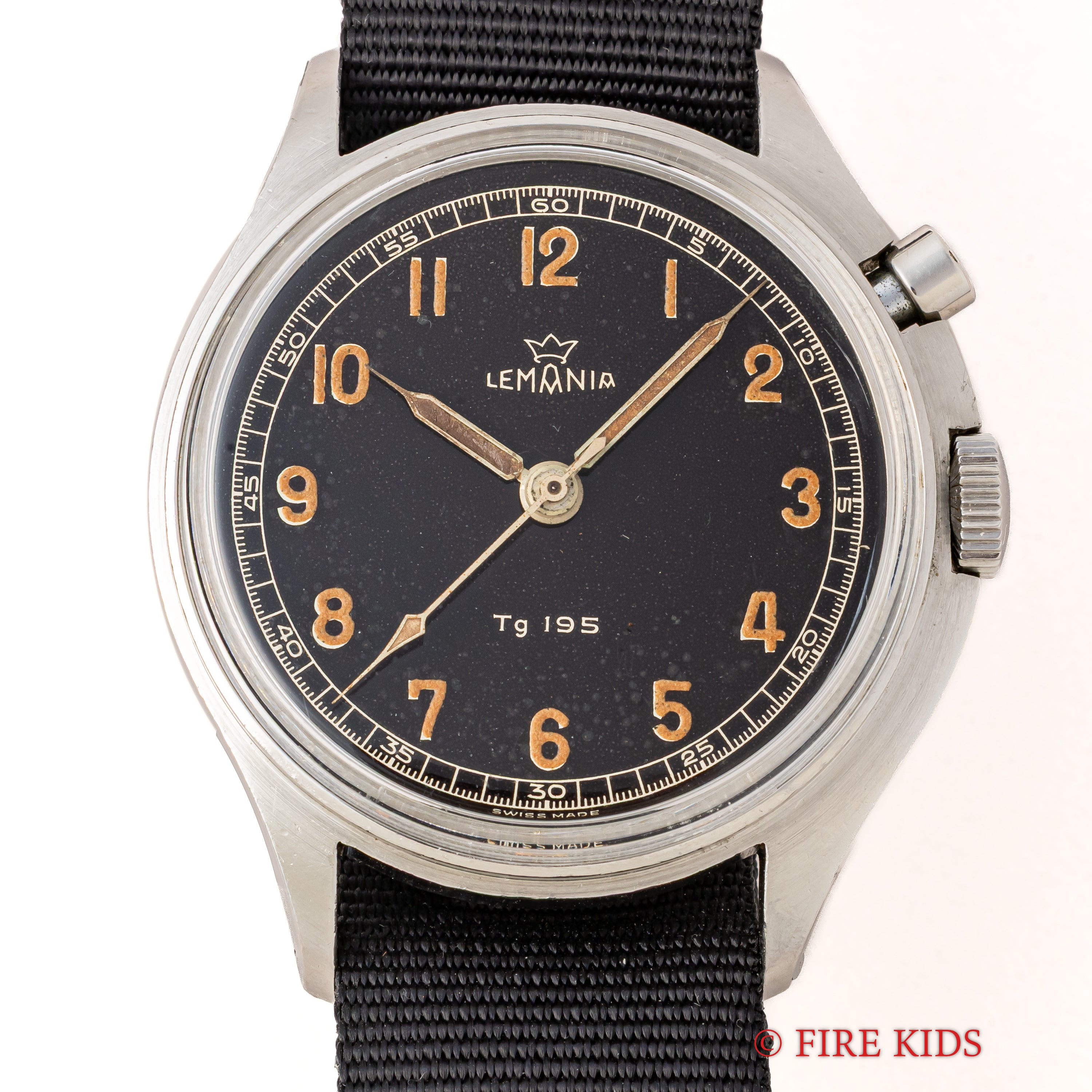 レマニア スウェーデン軍 ワンプッシュクロノ TG195 1958年支給品