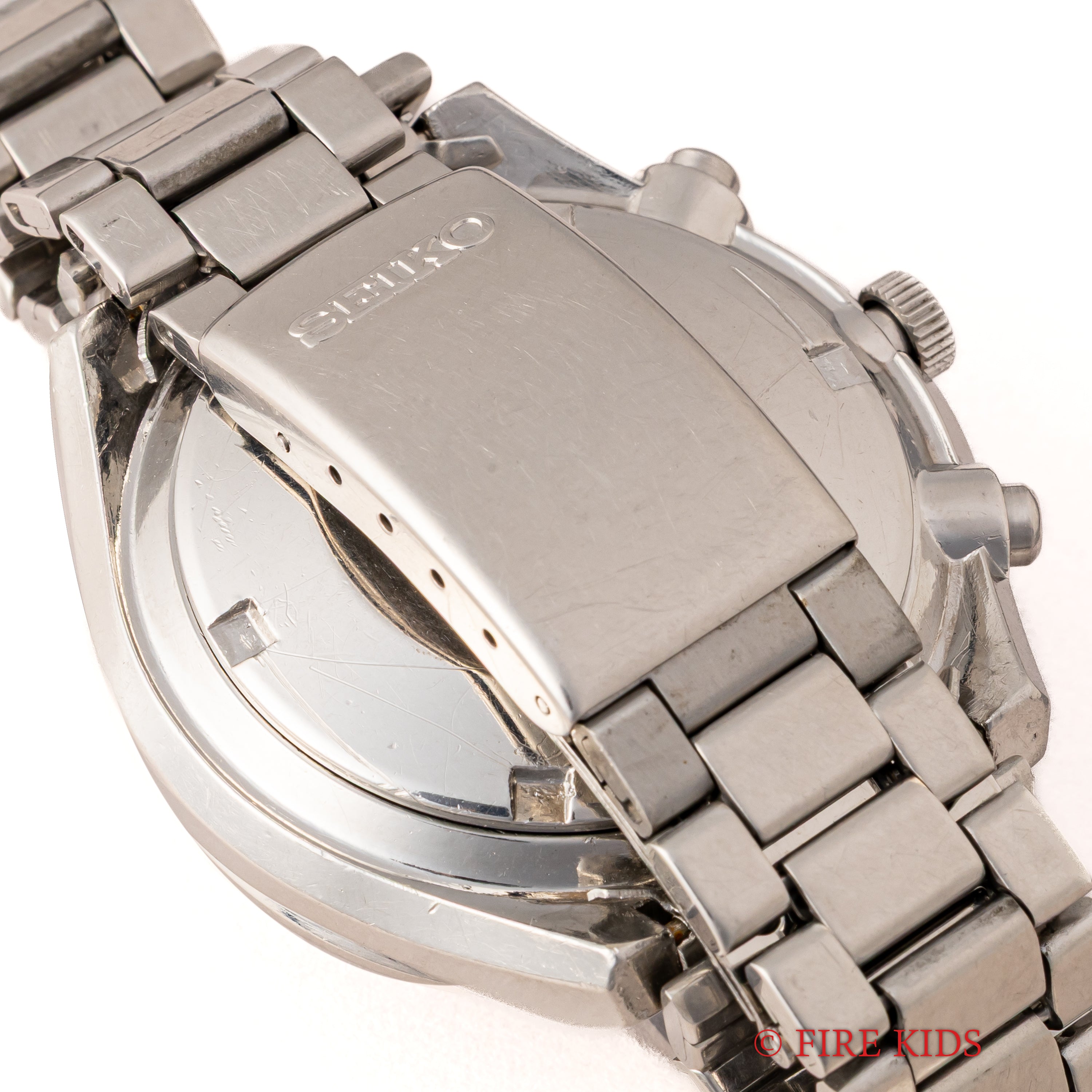 セイコー 角目 自動巻クロノグラフ 1976年製 Ref.6138-0030 ブルーダイヤル 純正ブレス付き