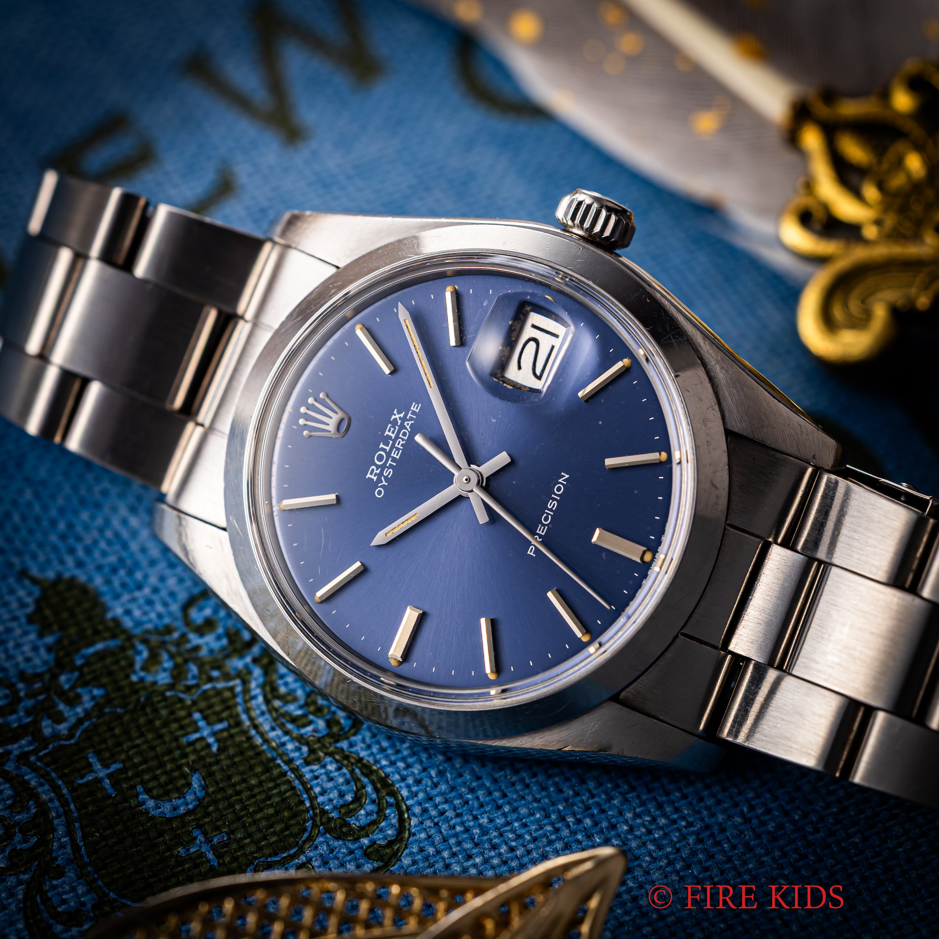 ロレックス オイスターデイト 1972年製 Ref.6694 ブルーダイヤル