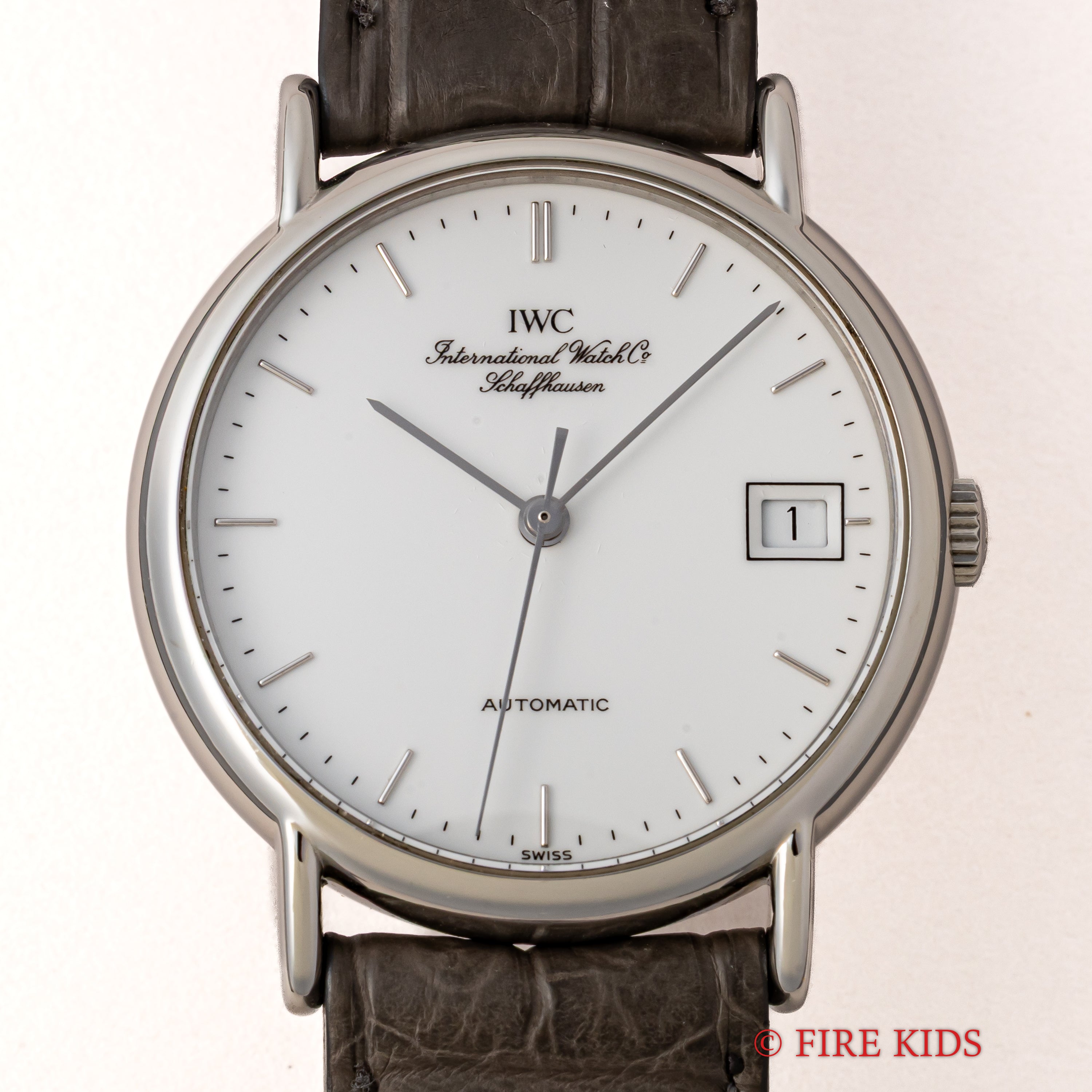 IWC ポートフィノ 1994年製 自動巻 ホワイトエナメルダイヤル 純正尾錠付き