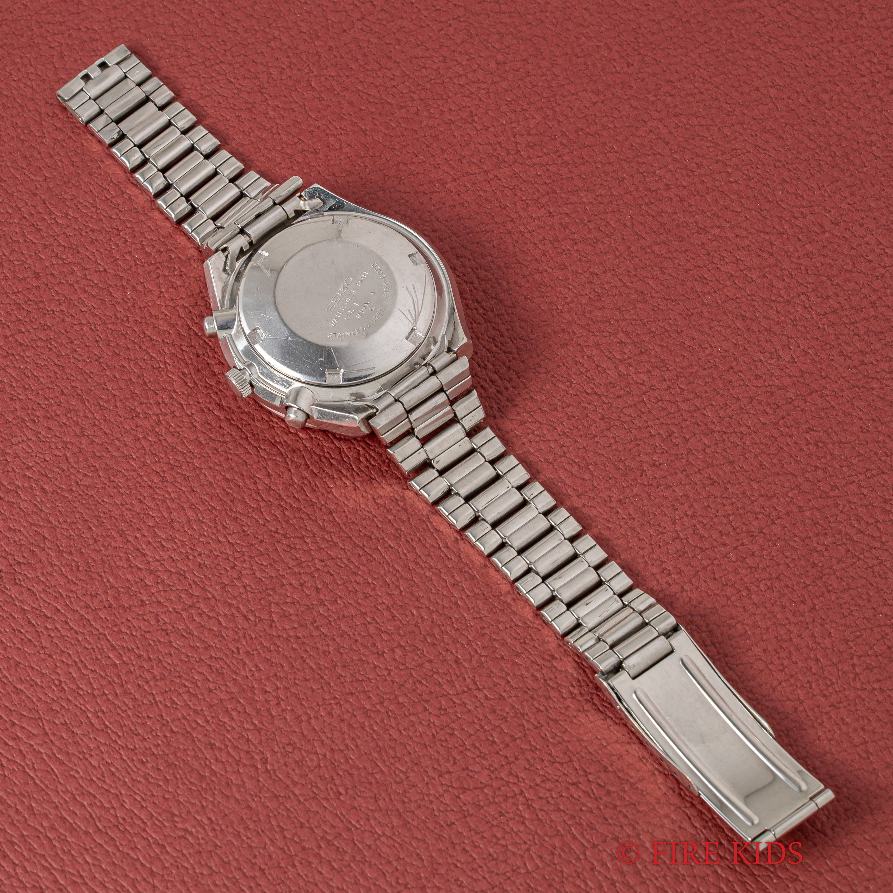 セイコー 角目 自動巻クロノグラフ 1976年製 Ref.6138-0030 ブルーダイヤル 純正ブレス付き