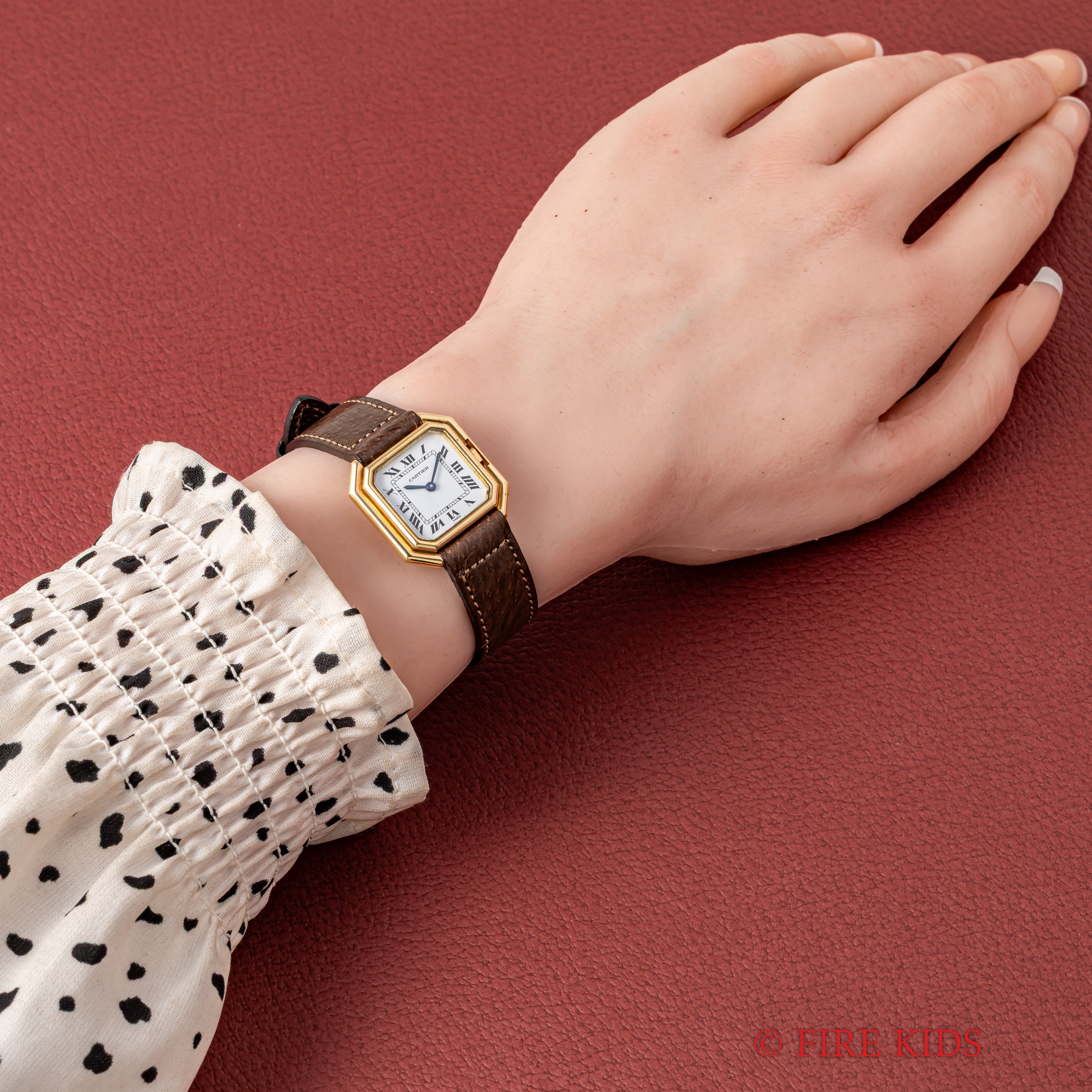 カルティエ サンチュール SMサイズ 18金無垢イエローゴールド 1970年代製 手巻き 純正尾錠付き