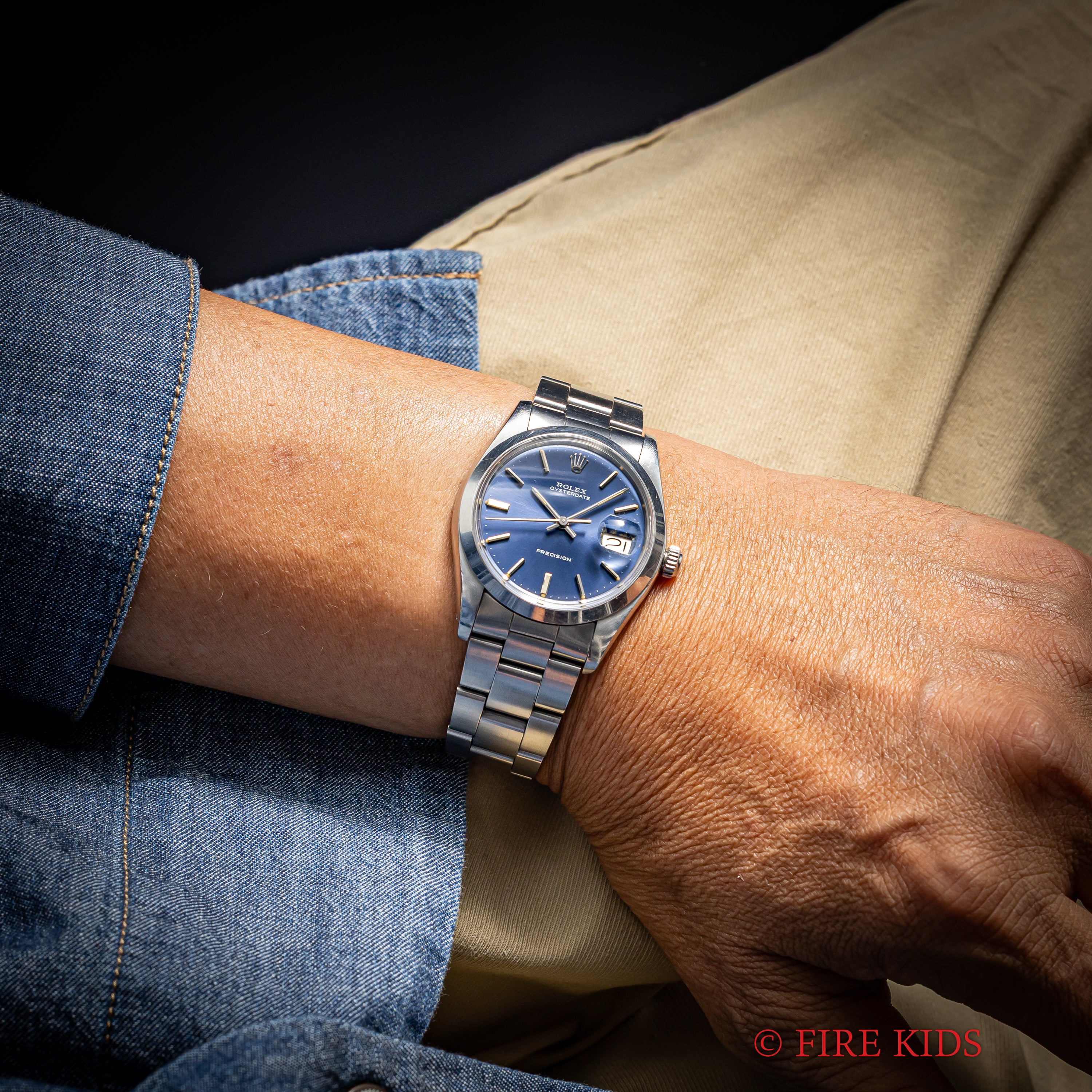 ロレックス オイスターデイト 1972年製 Ref.6694 ブルーダイヤル