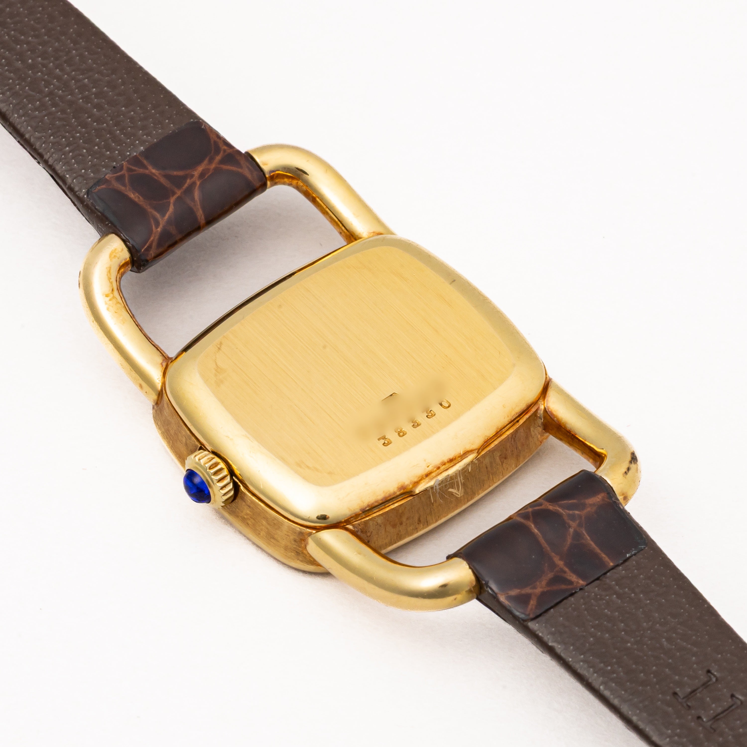 ボーム＆メルシエ 1970年代製 18金無垢イエローゴールド エトリエデザイン  手巻き ホワイトローマンダイヤル