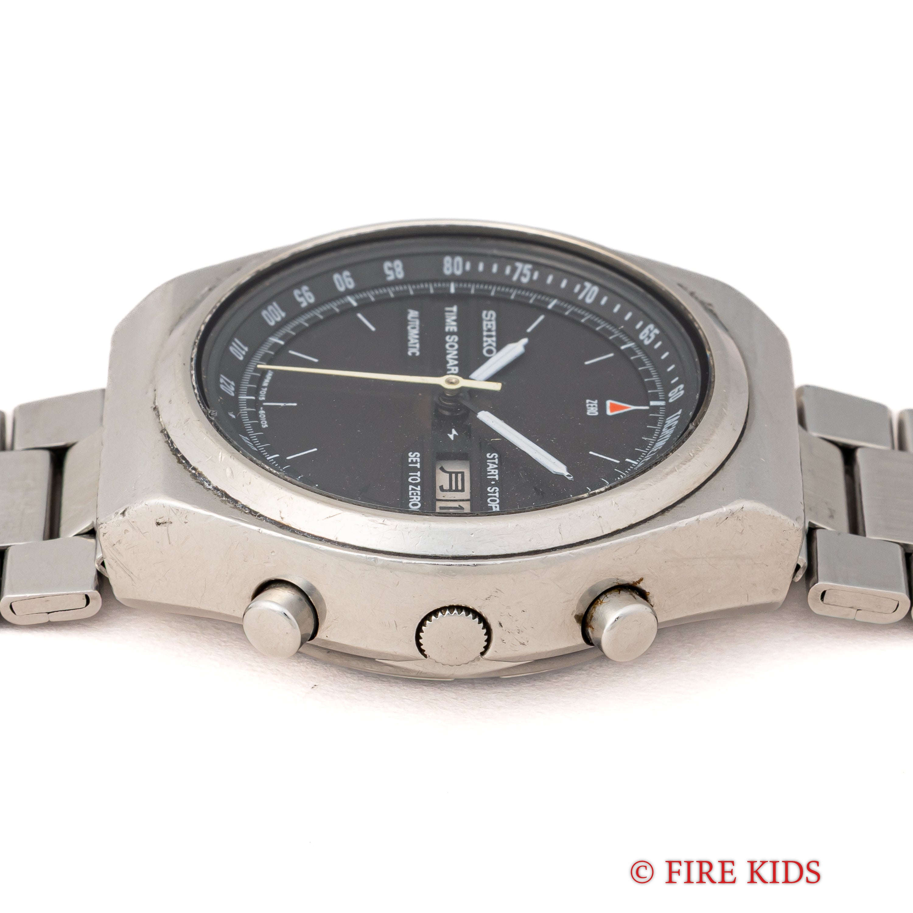 セイコー タイムソナー 1970年代製 Ref.7015-6010 両面スケルトン 自動巻クロノグラフ