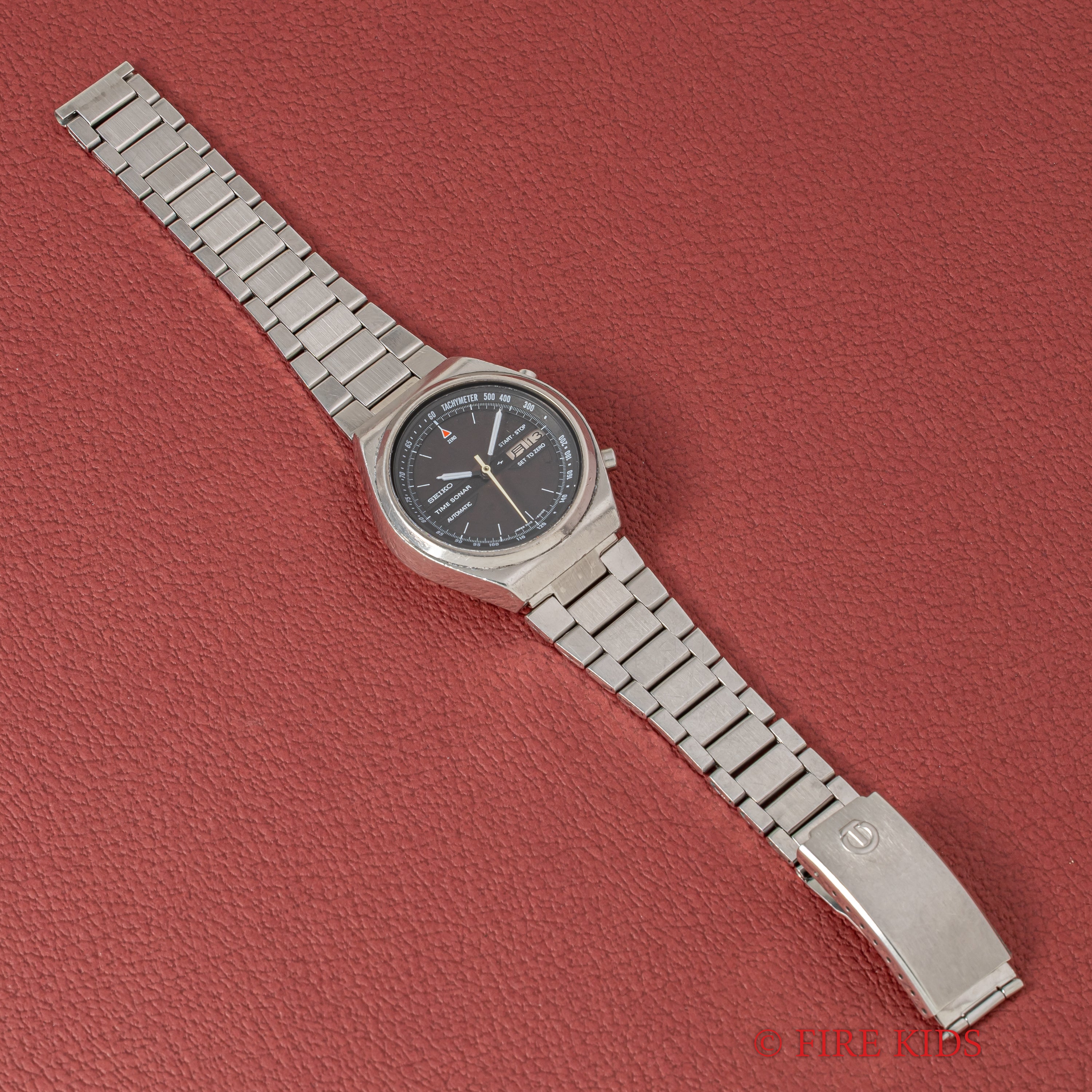 セイコー タイムソナー 1970年代製 Ref.7015-6010 両面スケルトン 自動巻クロノグラフ