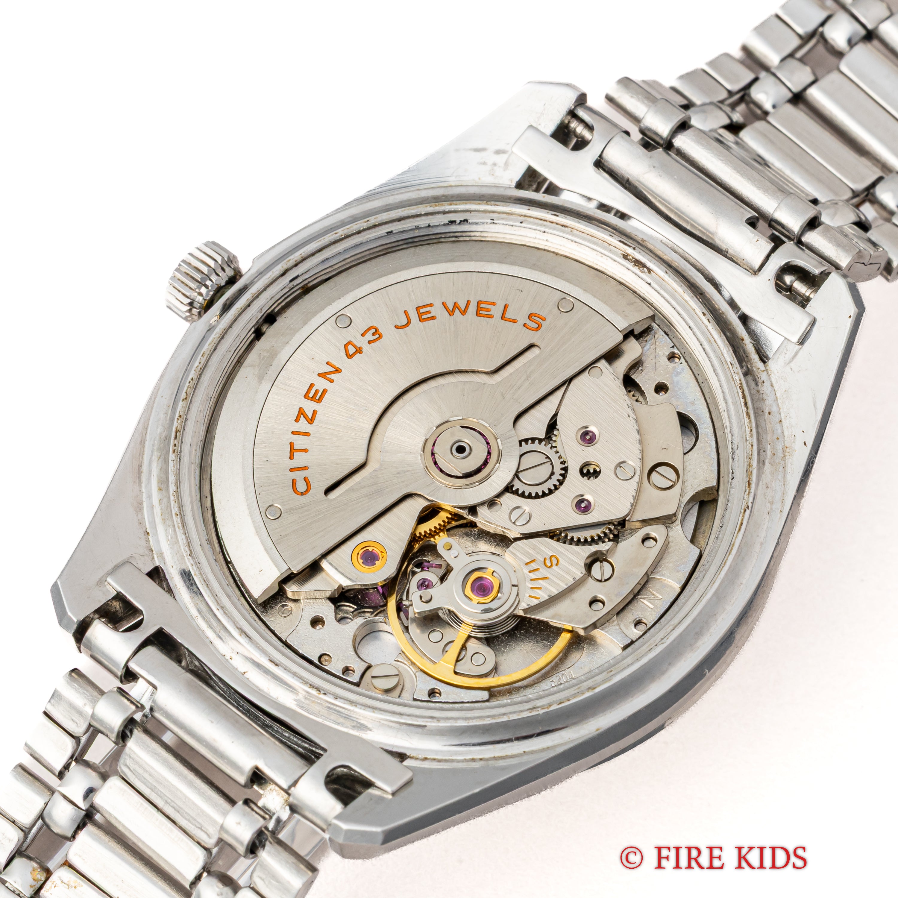 シチズン クリスタル7 43石 1967年製 自動巻 Cal.5204 純正ステンレスブレス