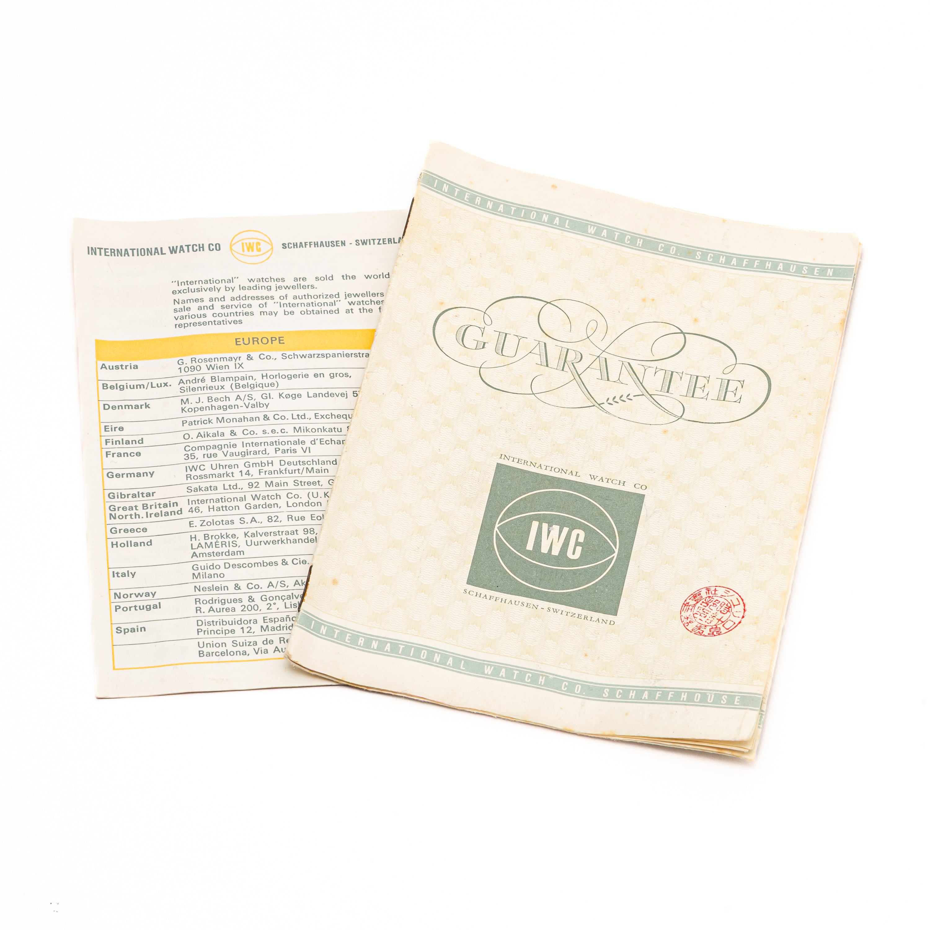 IWC ラウンドケース デイト ペラトン式 自動巻き 1967年製 Ref.R810A Cal.8541 ギャラ付き