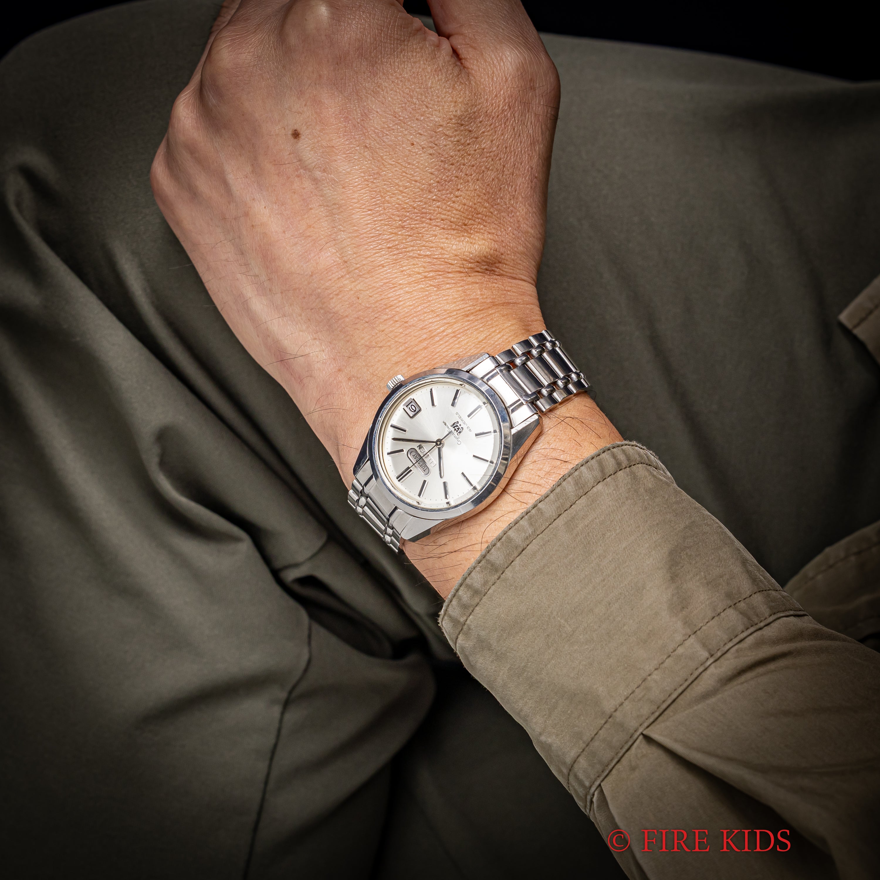 シチズン クリスタル7 43石 1967年製 自動巻 Cal.5204 純正ステンレスブレス