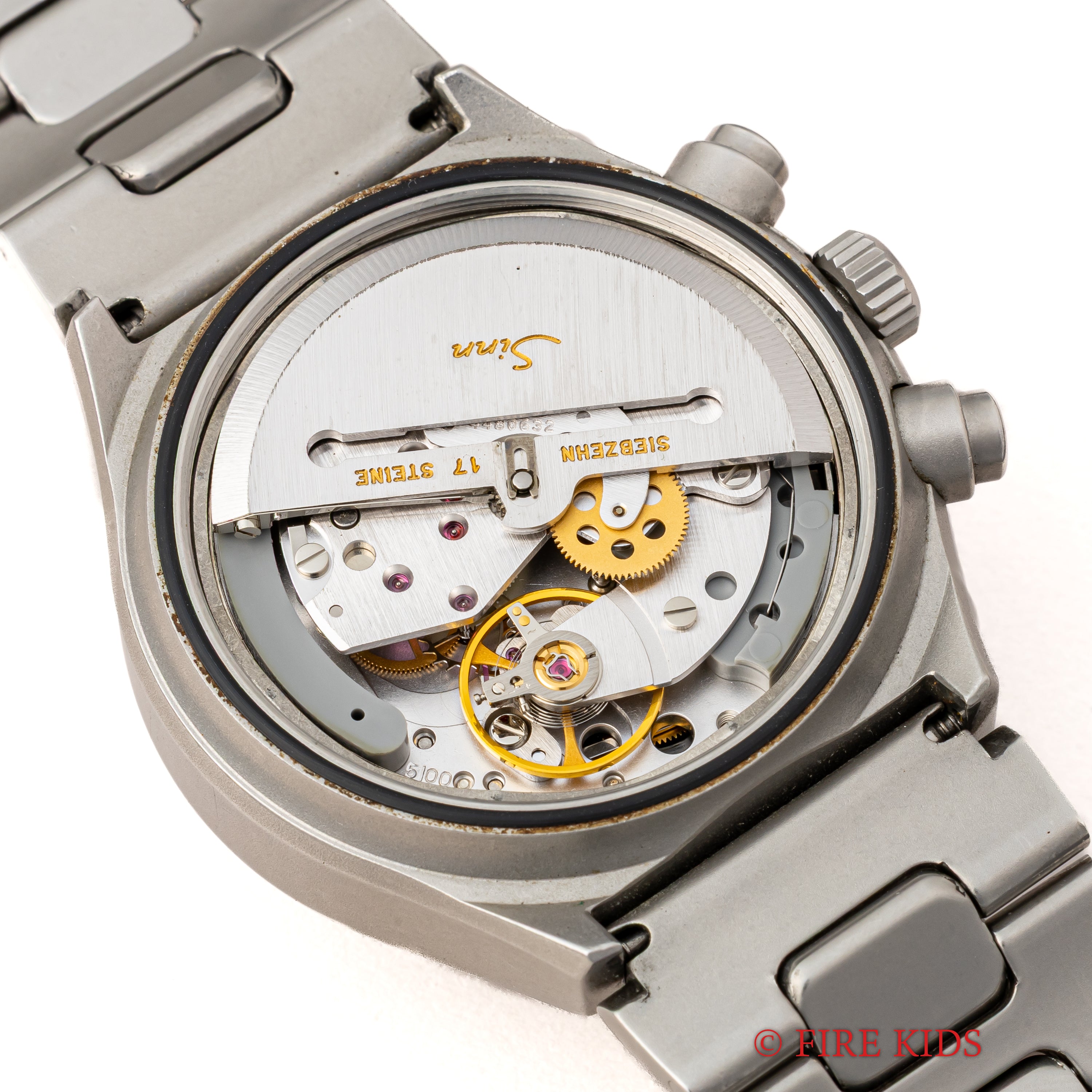 ジン クロノグラフ 157.M 2000年発行ギャラ（平成12年）自動巻 Cal.レマニア5100 純正ブレス 箱ギャラ