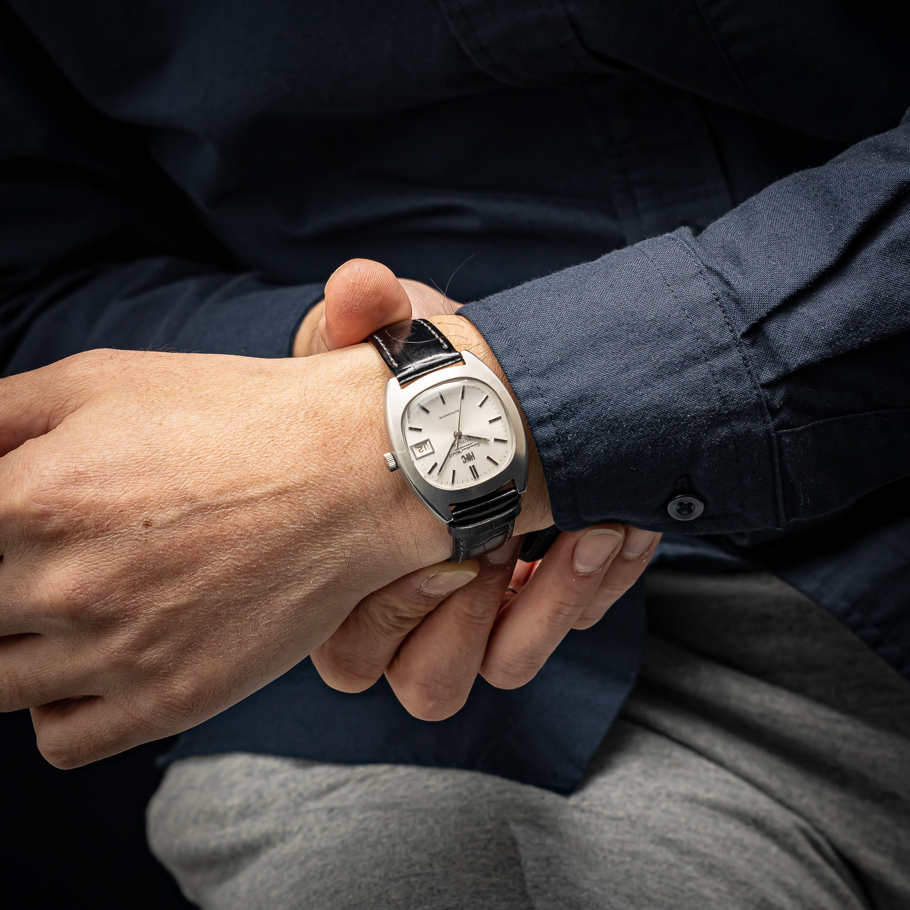 IWCトノー型 チューラーWネーム 1970年製/昭和45年製 純正尾錠付き ペラトン式自動巻き Cal.8541B