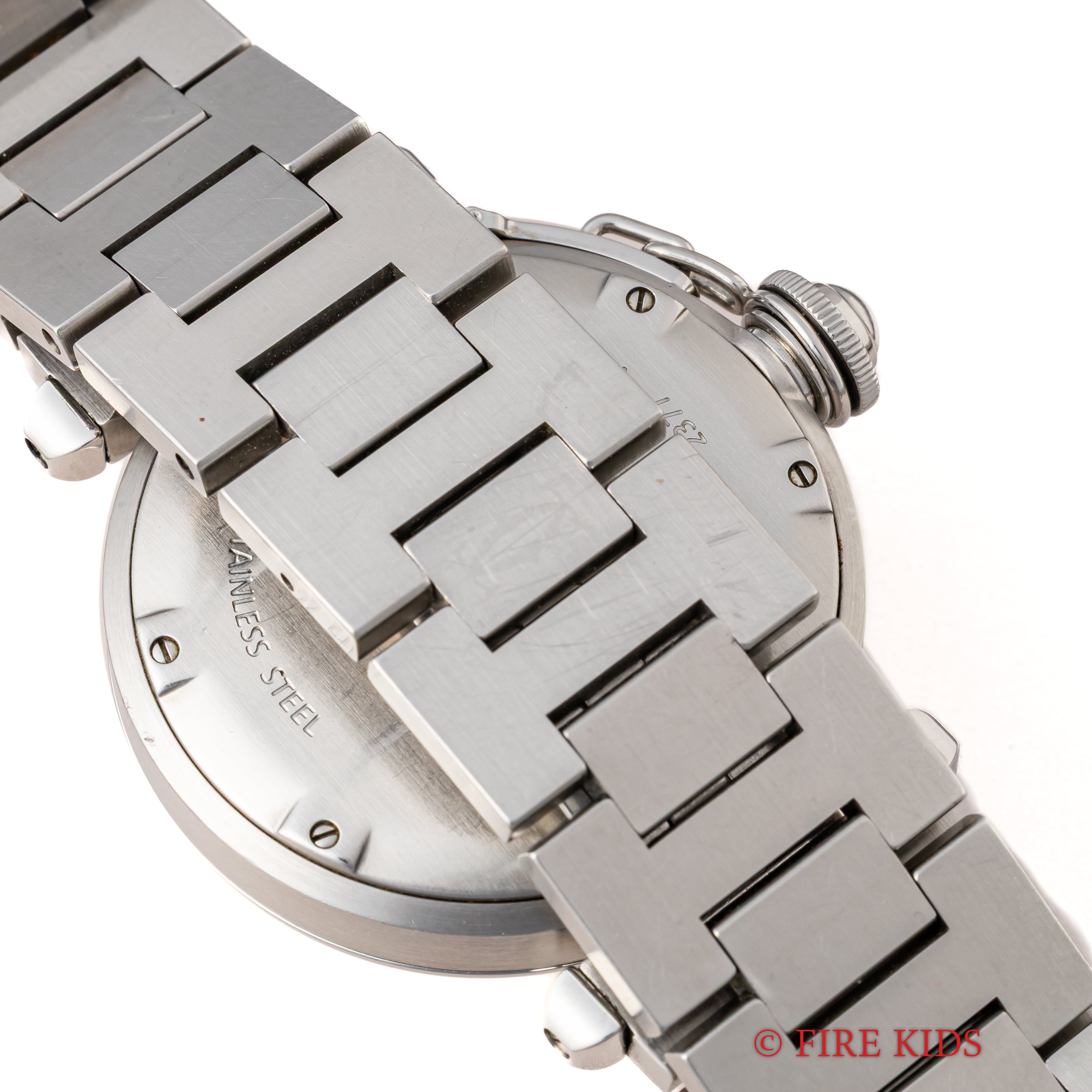 カルティエ パシャC メリディアン 2001年発行ギャラ Ref.2377 GMT シルバーダイヤル ギャラ付き