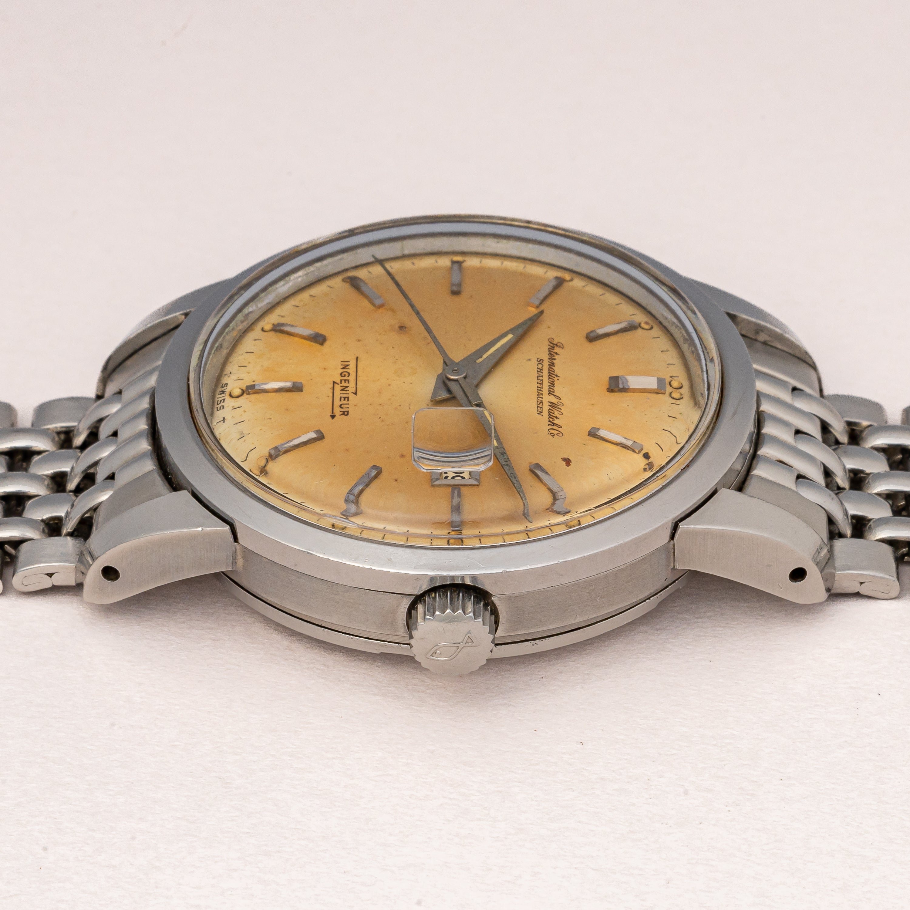 IWC インヂュニア 1963年製 Ref.666AD Cal.8531 純正ゲイフレアーブレス付き