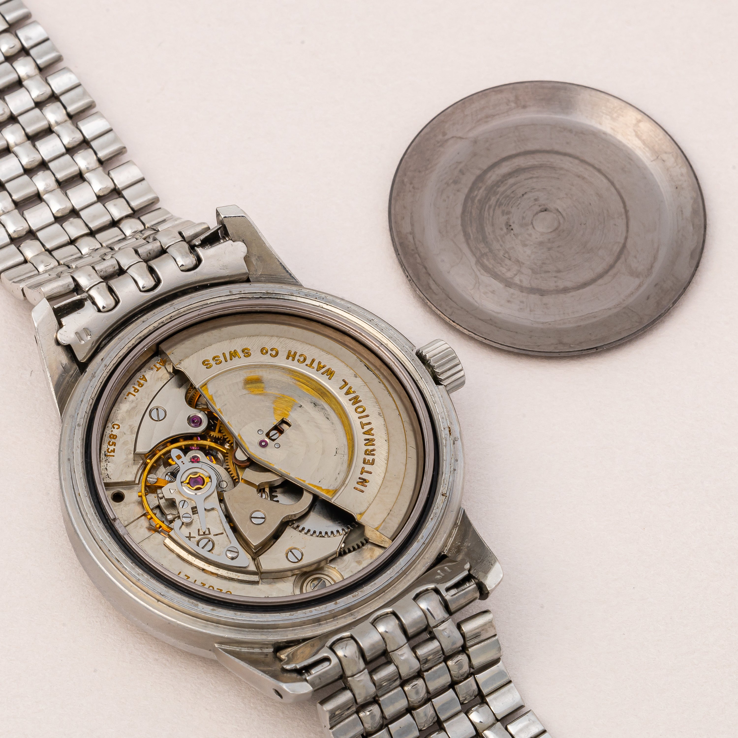 IWC インヂュニア 1963年製 Ref.666AD Cal.8531 純正ゲイフレアーブレス付き