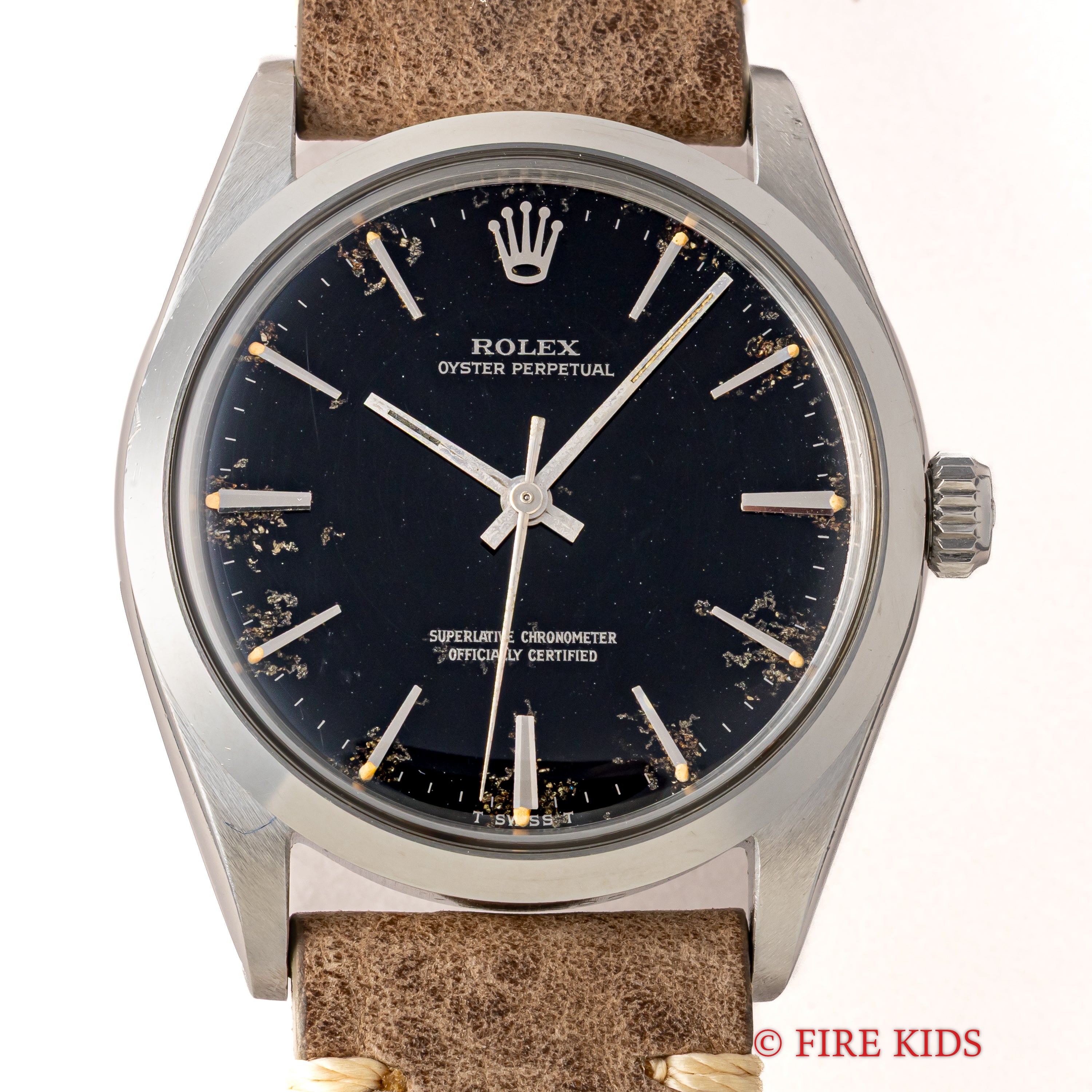 ロレックス オイスターパーペチュアル 1966年製 Ref.1002 ブラックミラーダイヤル