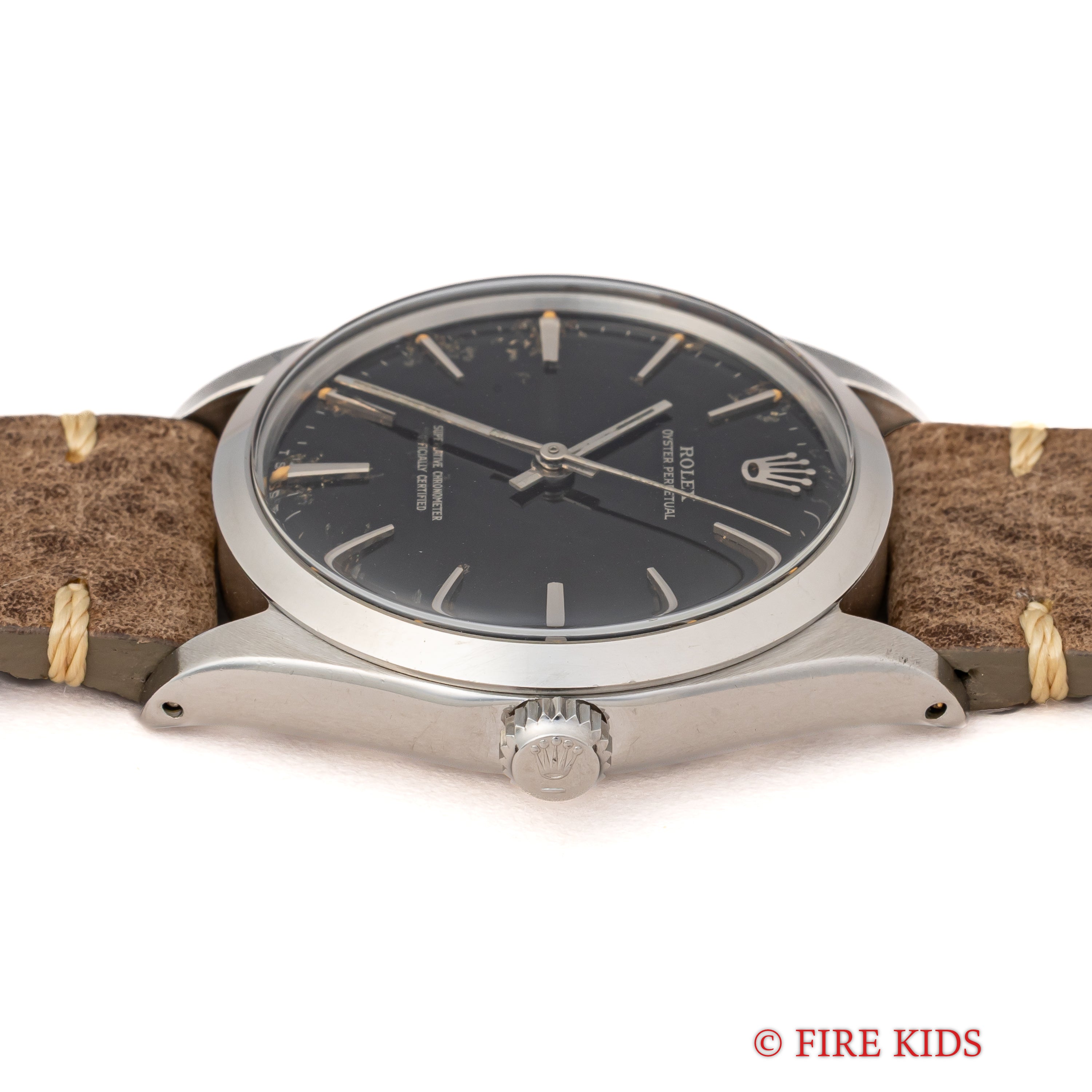 ロレックス オイスターパーペチュアル 1966年製 Ref.1002 ブラックミラーダイヤル