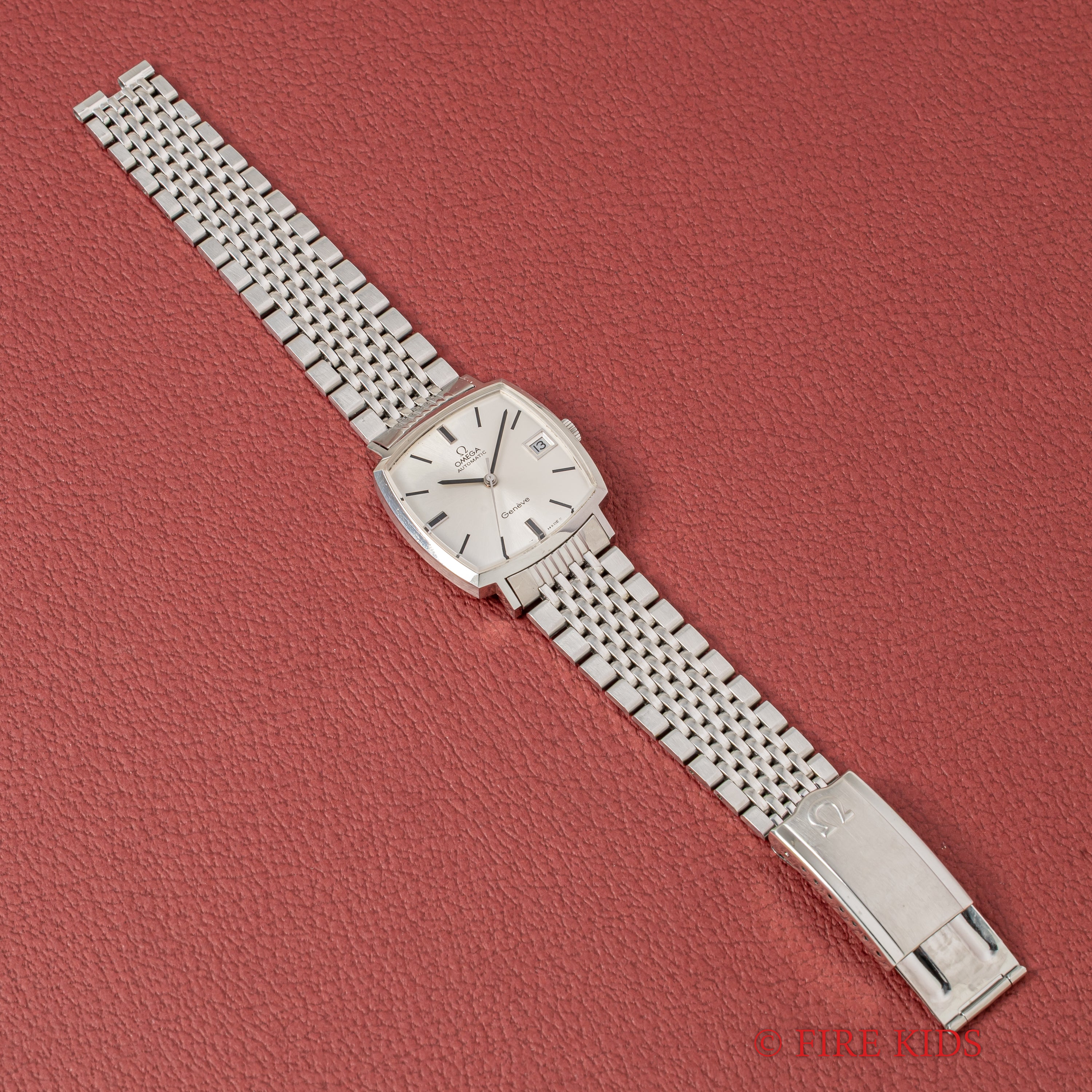 オメガ ジュネーブ 自動巻き スクエア 純正ブレス付き Ref.166.0010 1972年製 Cal.565