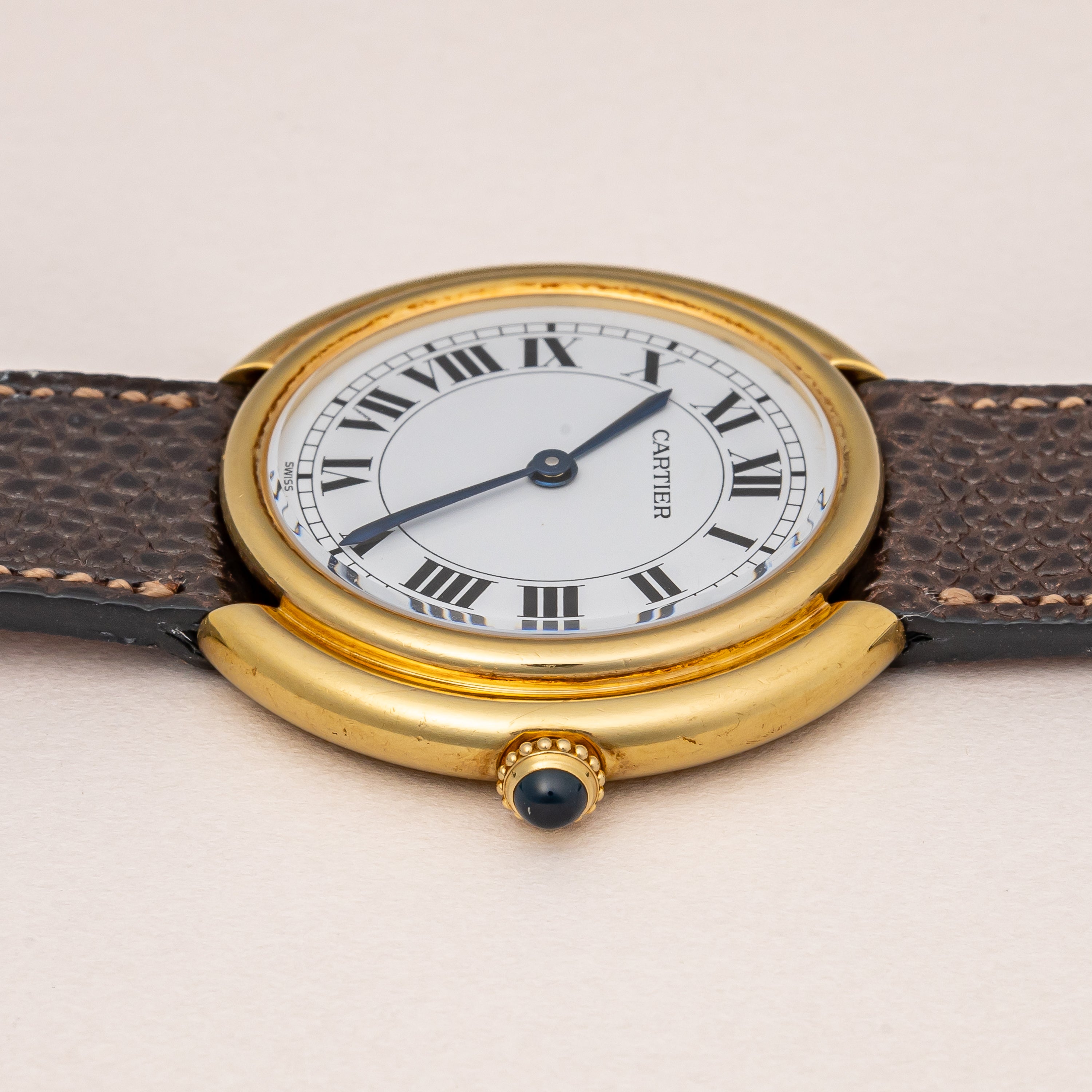 カルティエ ヴァンドーム 18金イエローゴールド 1980年代製 Ref.78090 手巻き 純正尾錠付き