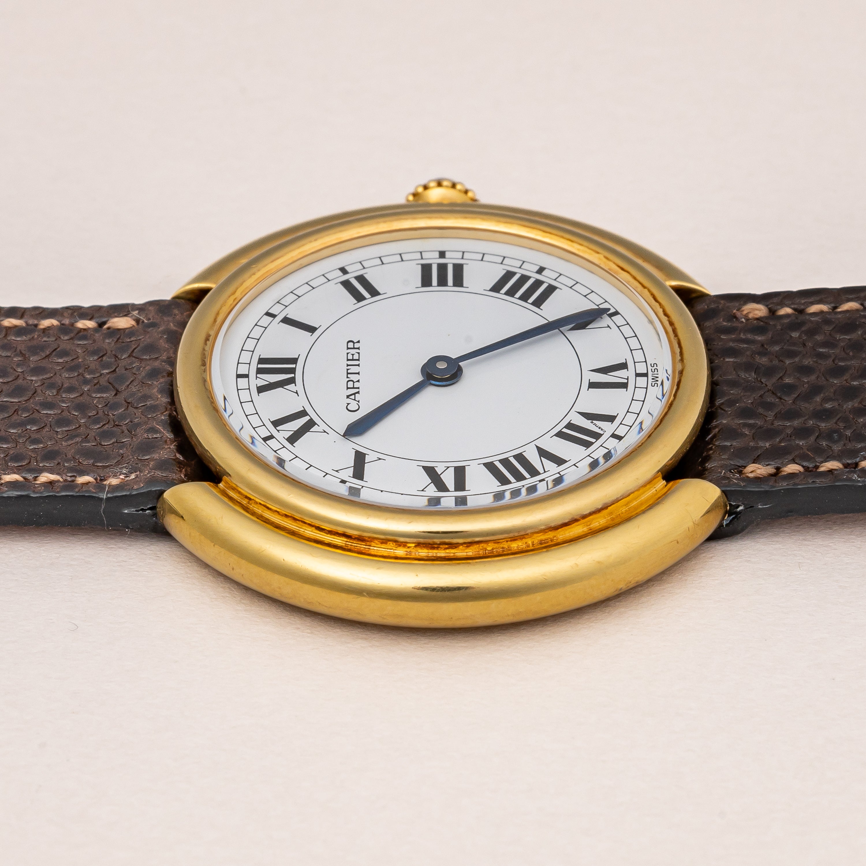 カルティエ ヴァンドーム 18金イエローゴールド 1980年代製 Ref.78090 手巻き 純正尾錠付き