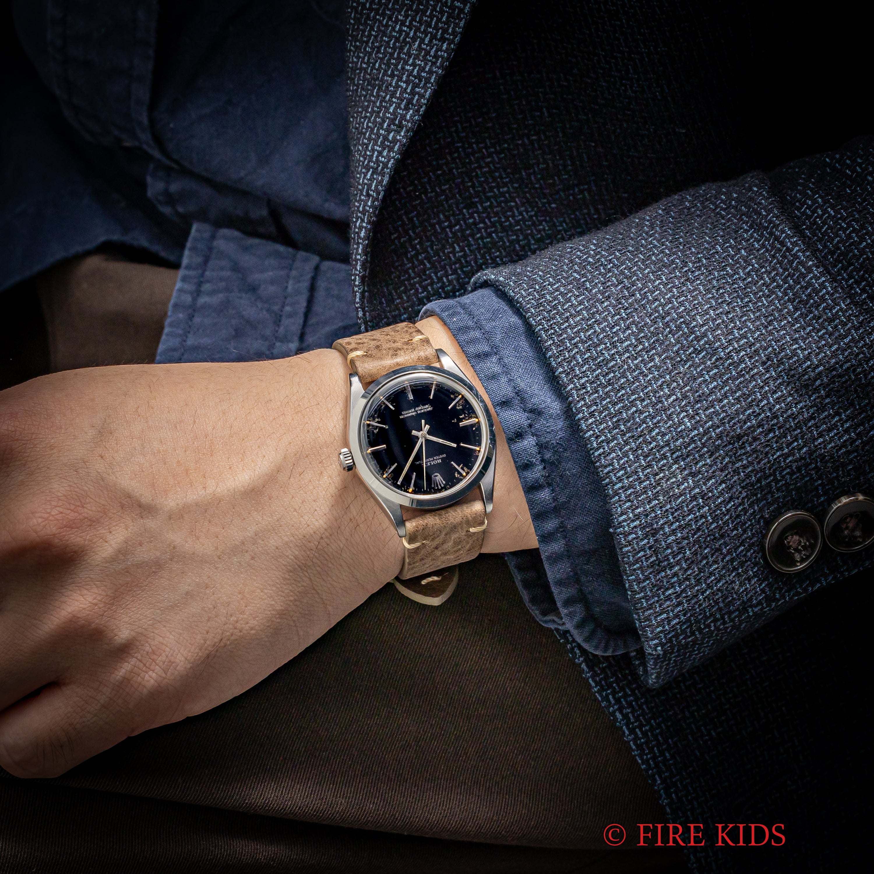 ロレックス オイスターパーペチュアル 1966年製 Ref.1002 ブラックミラーダイヤル