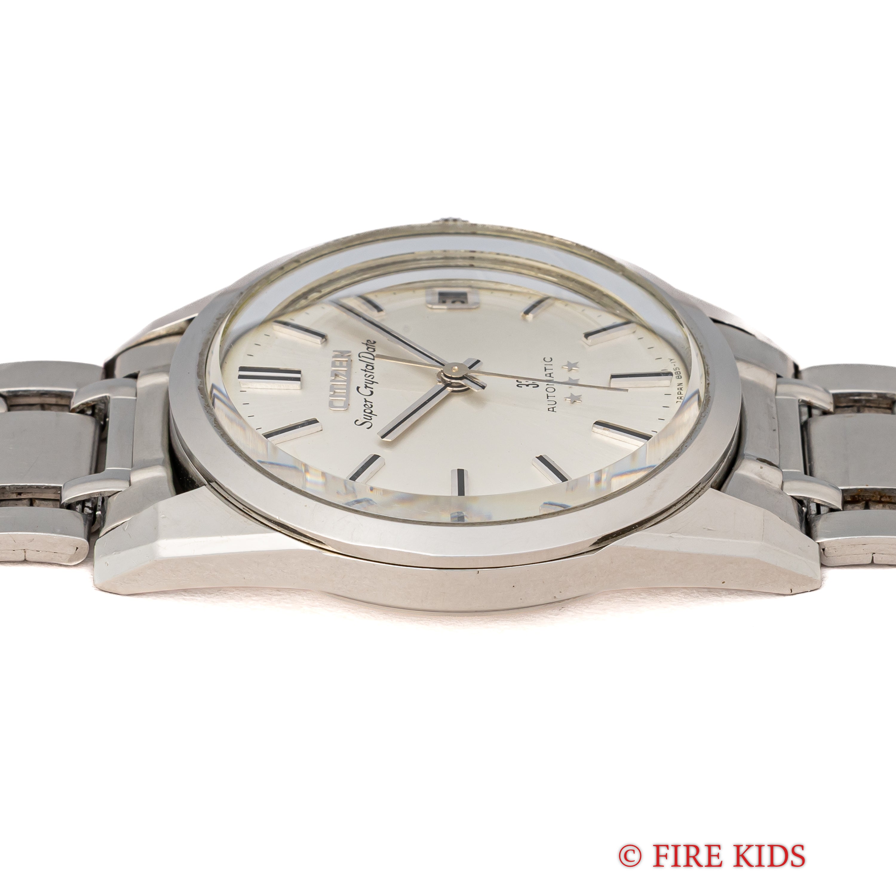 シチズン スーパークリスタルデイト 自動巻き Ref.AUDS 2803-Y GN 1967年製 33石 クリスタルガラス 純正ブレス付き