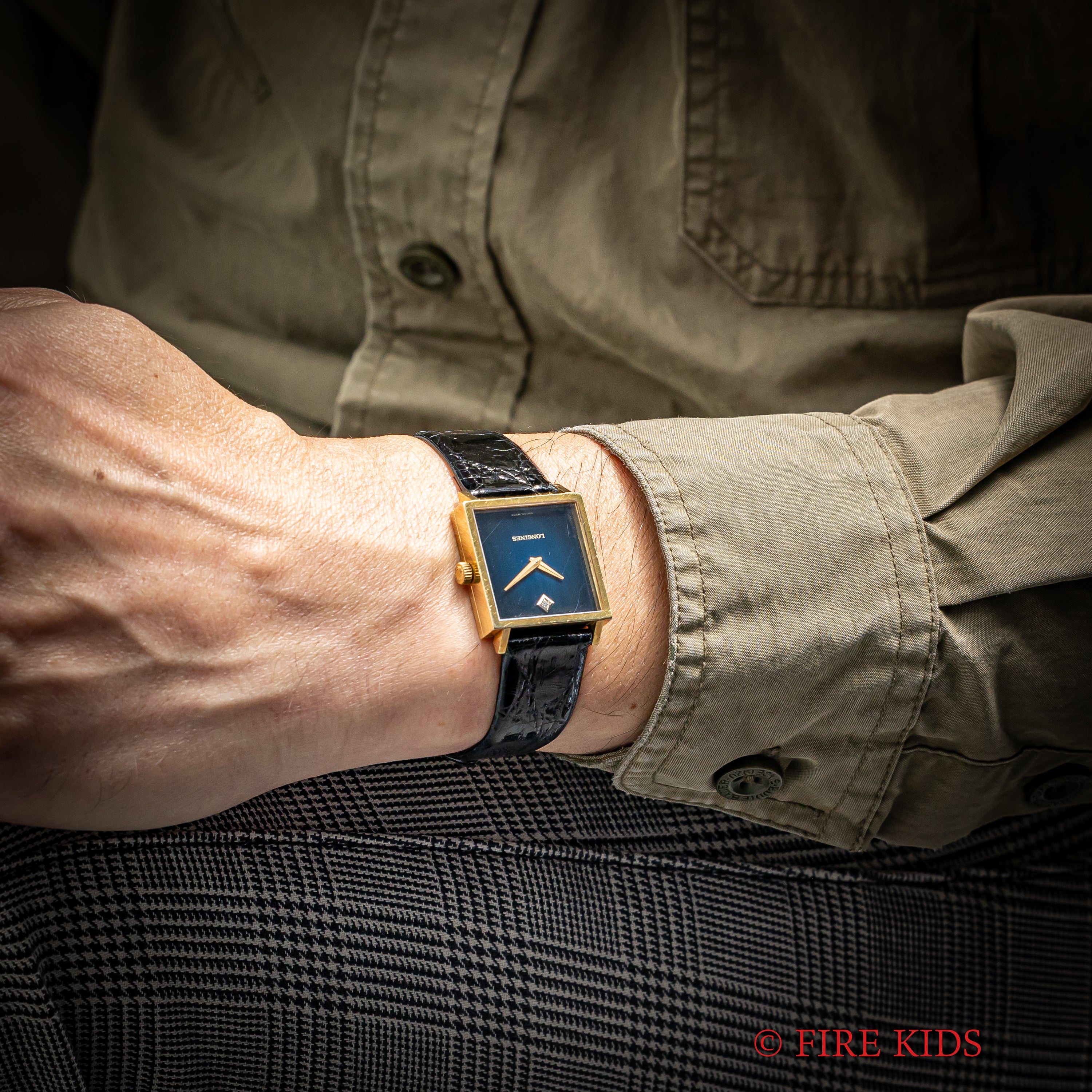 ロンジン スクエア 18金無垢イエローゴールド ダイヤ 1970年代製 手巻き Ref.4043 Cal.528