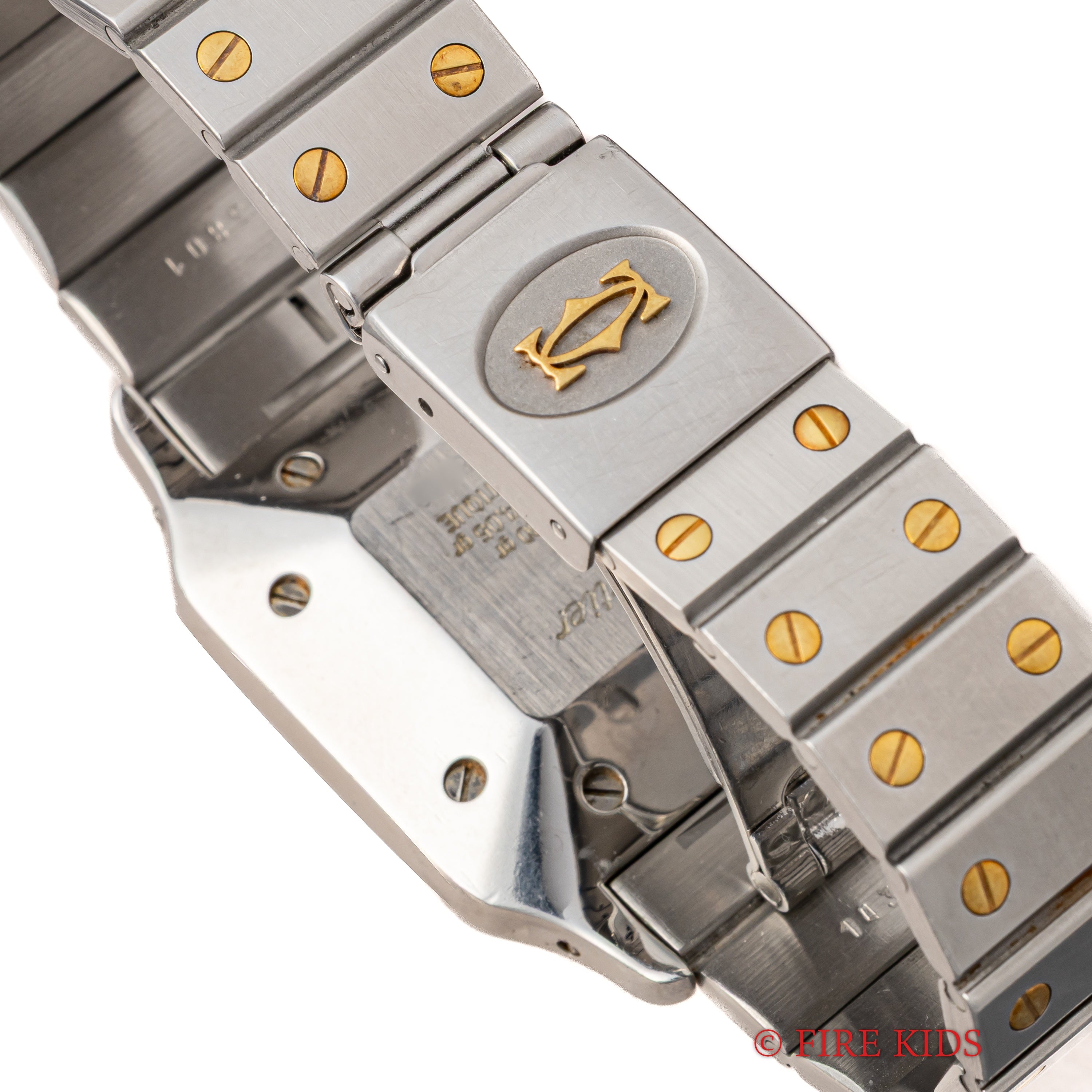 カルティエ サントス LMサイズ コンビ 自動巻き 1980年代製 ホワイトローマンダイヤル