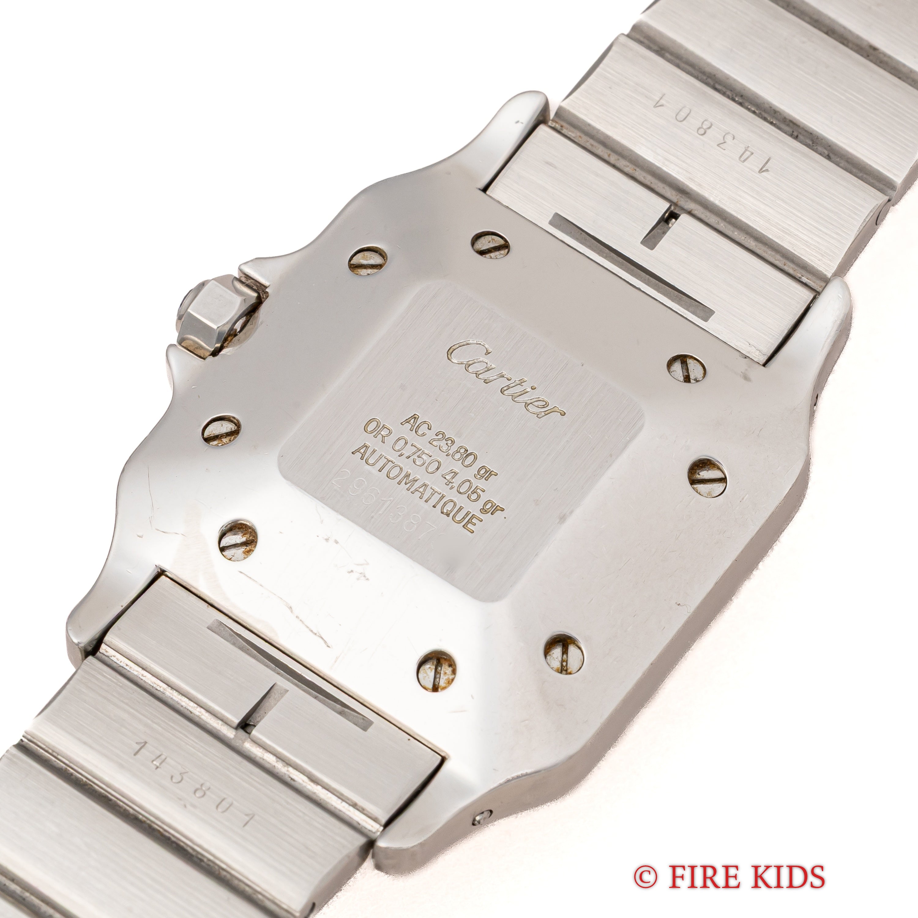 カルティエ サントス LMサイズ コンビ 自動巻き 1980年代製 ホワイトローマンダイヤル