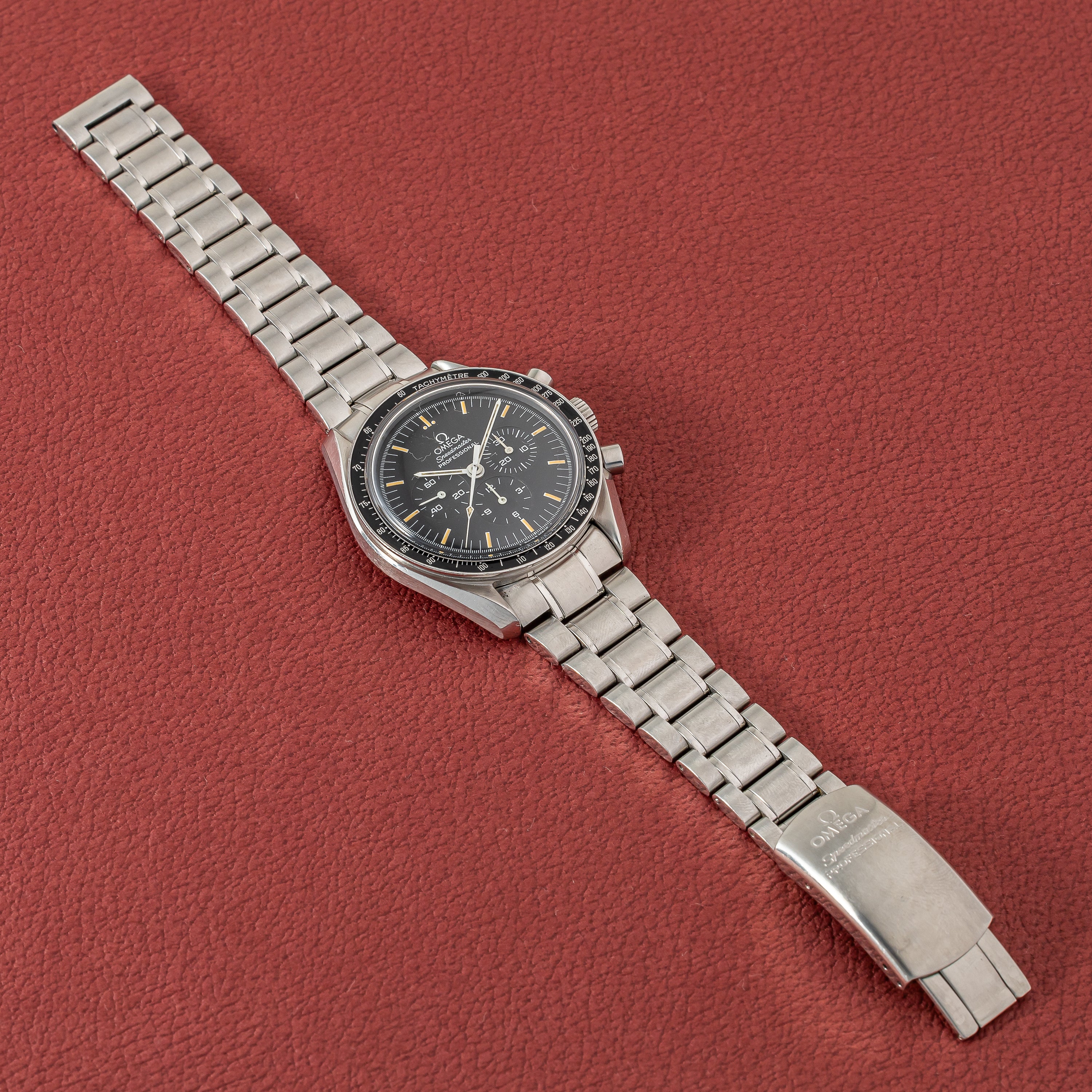 オメガ スピードマスター プロフェッショナル 1997年製 Ref.3450808 裏スケルトン 箱、ギャラ付き