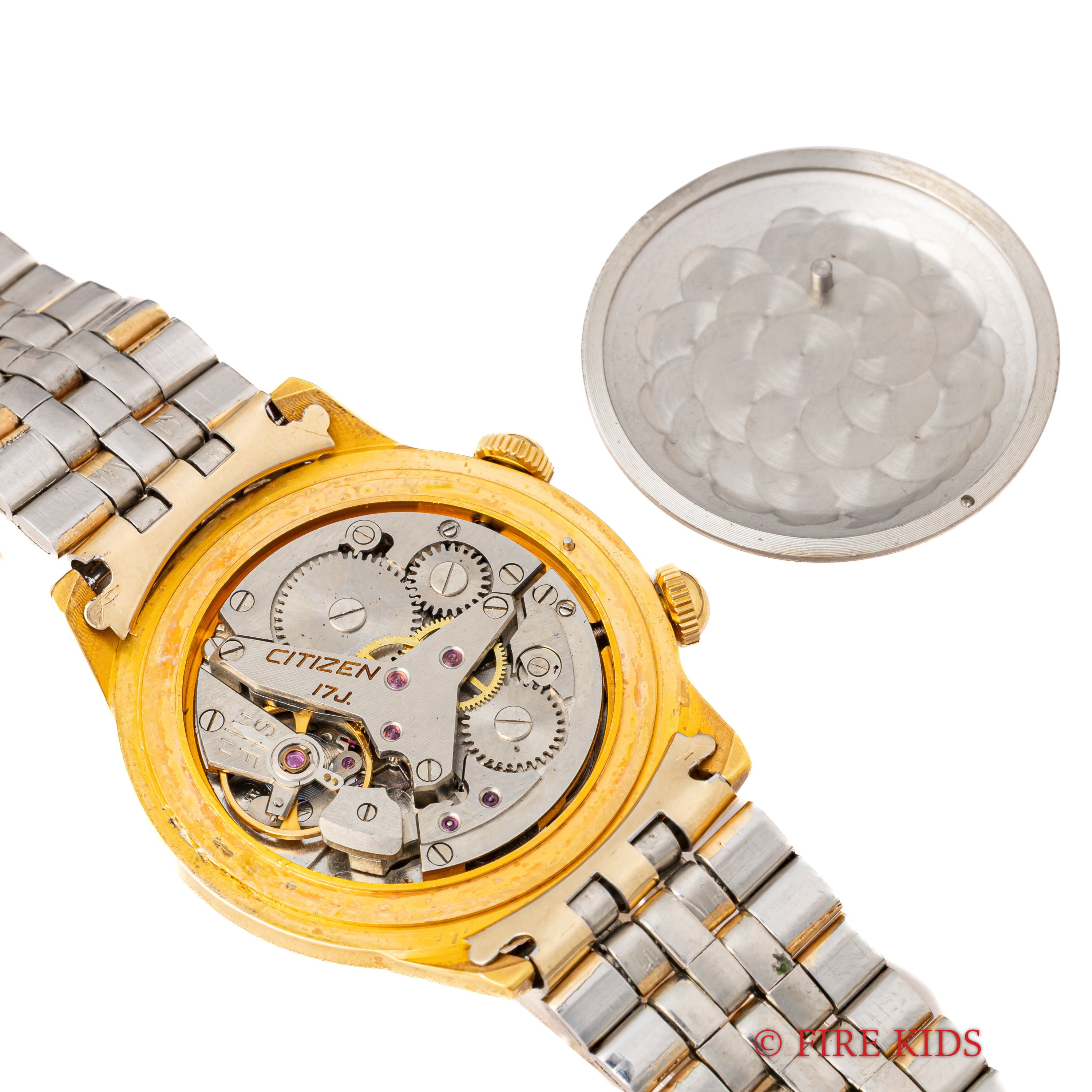 シチズン 4Hアラーム 1965年製 希少ブレス付き 手巻き CGPケース 純正尾錠付き