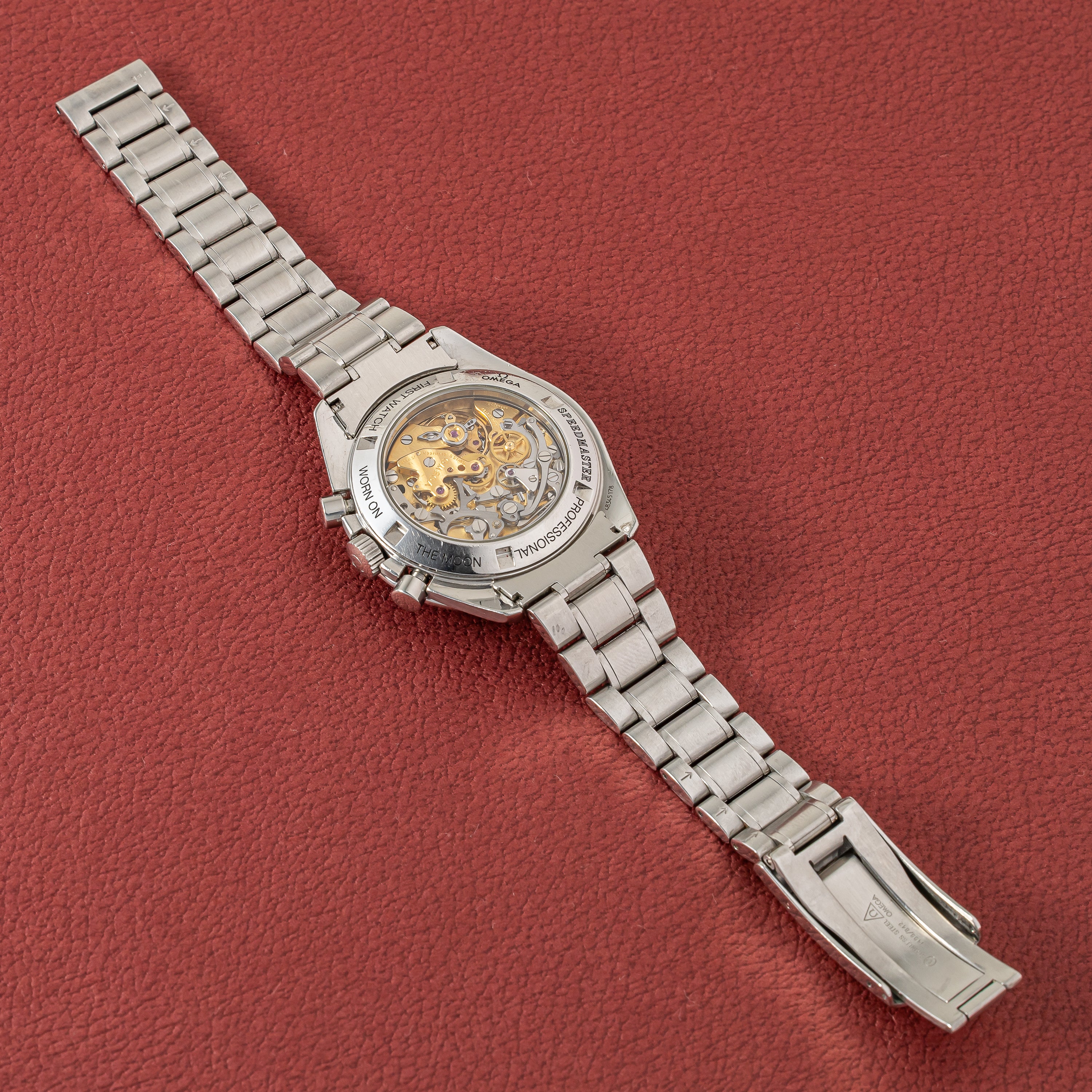 オメガ スピードマスター プロフェッショナル 1997年製 Ref.3450808 裏スケルトン 箱、ギャラ付き