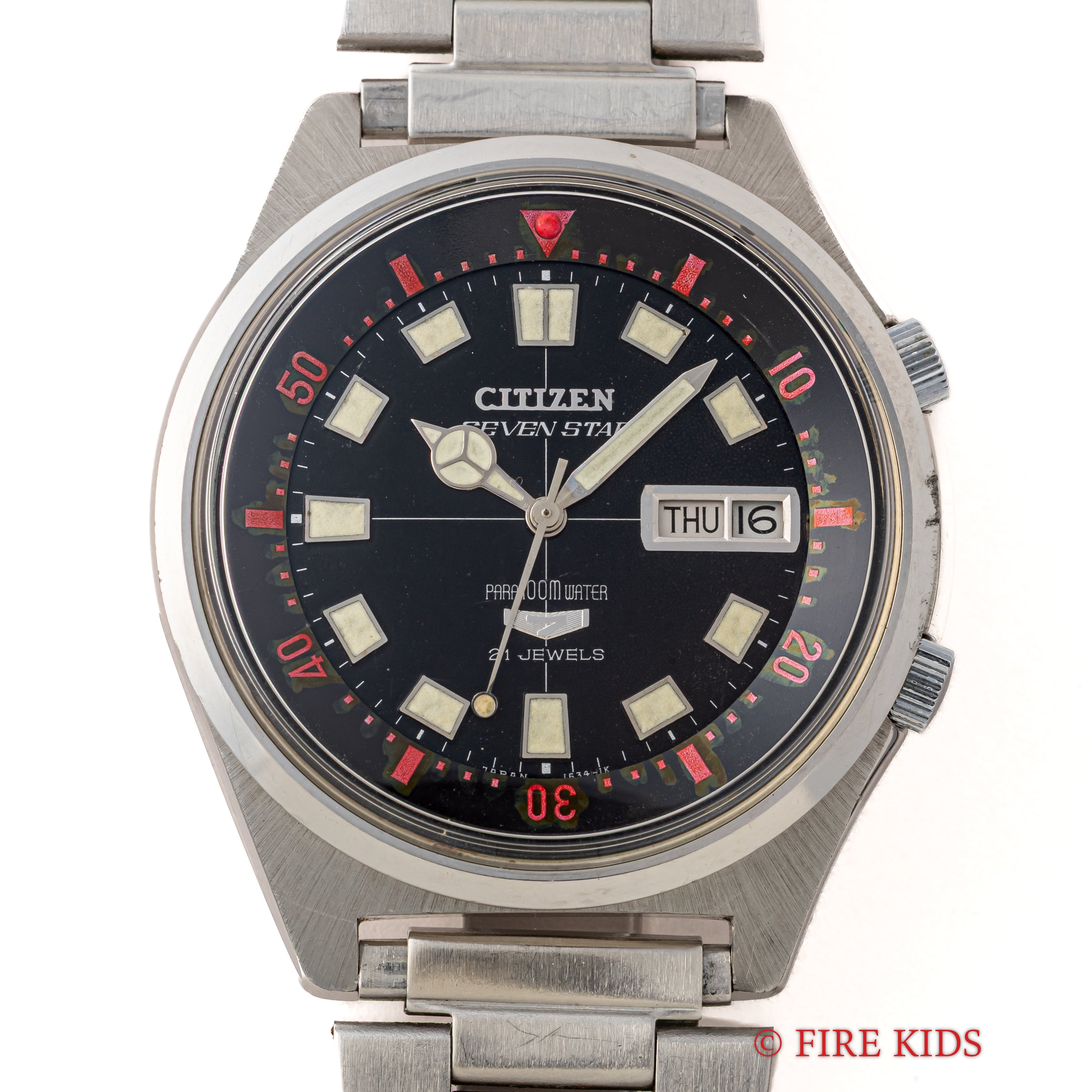 シチズン セブンスター 1968年製 43mmビッグケース ダイバー デイデイト自動巻き