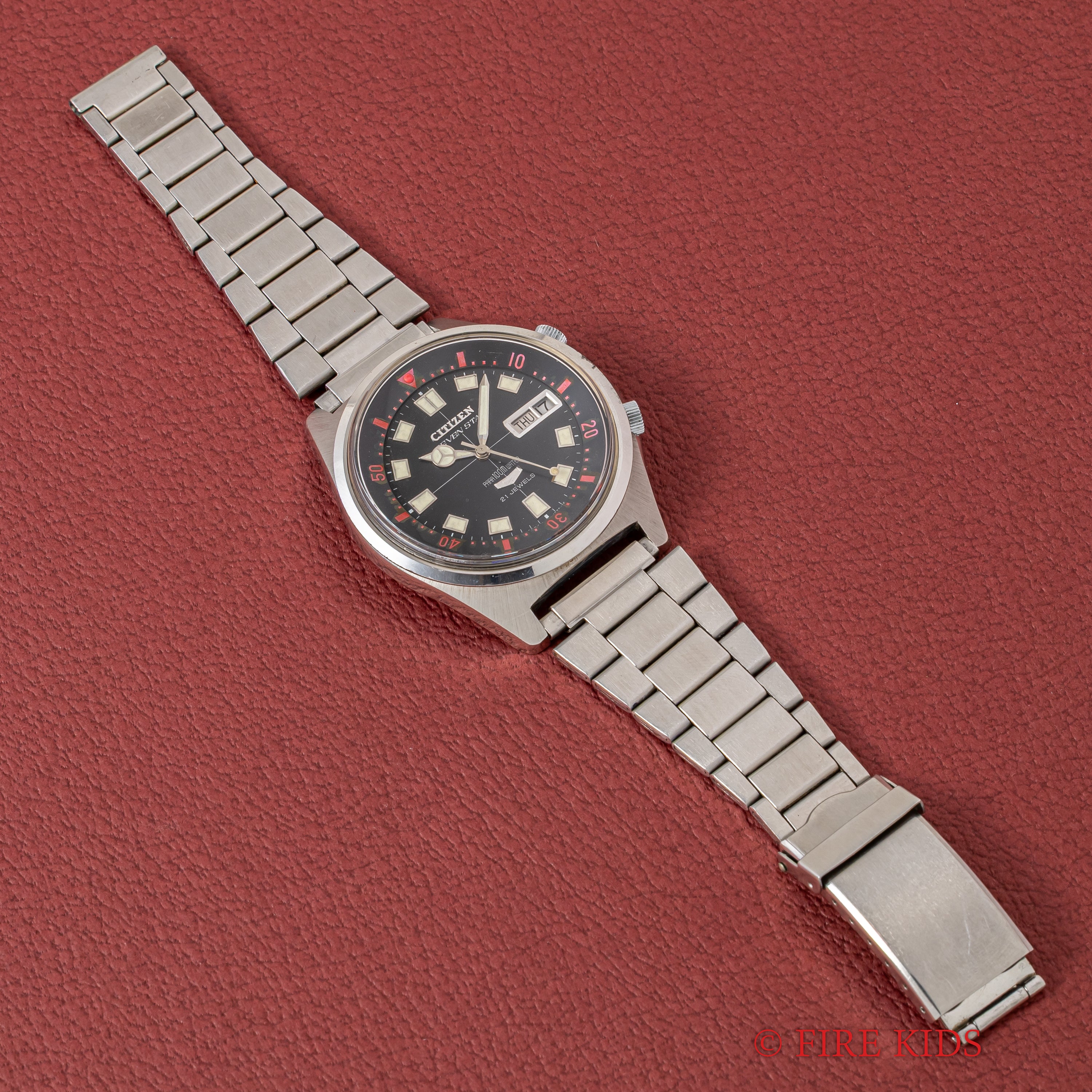 シチズン セブンスター 1968年製 43mmビッグケース ダイバー デイデイト自動巻き