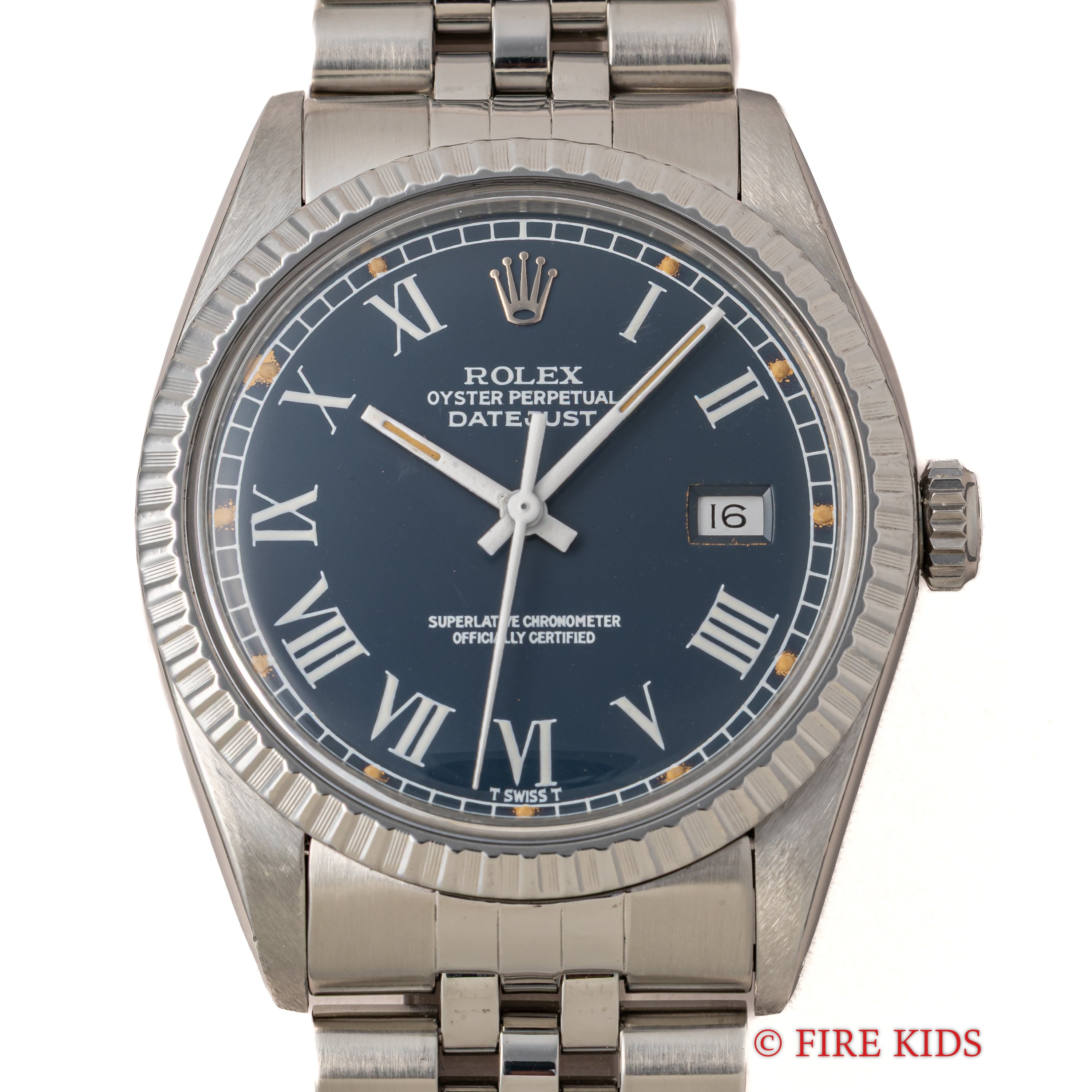 ロレックス デイトジャスト 1983年製 Ref.16030 ブルーグレー バックリーダイヤル