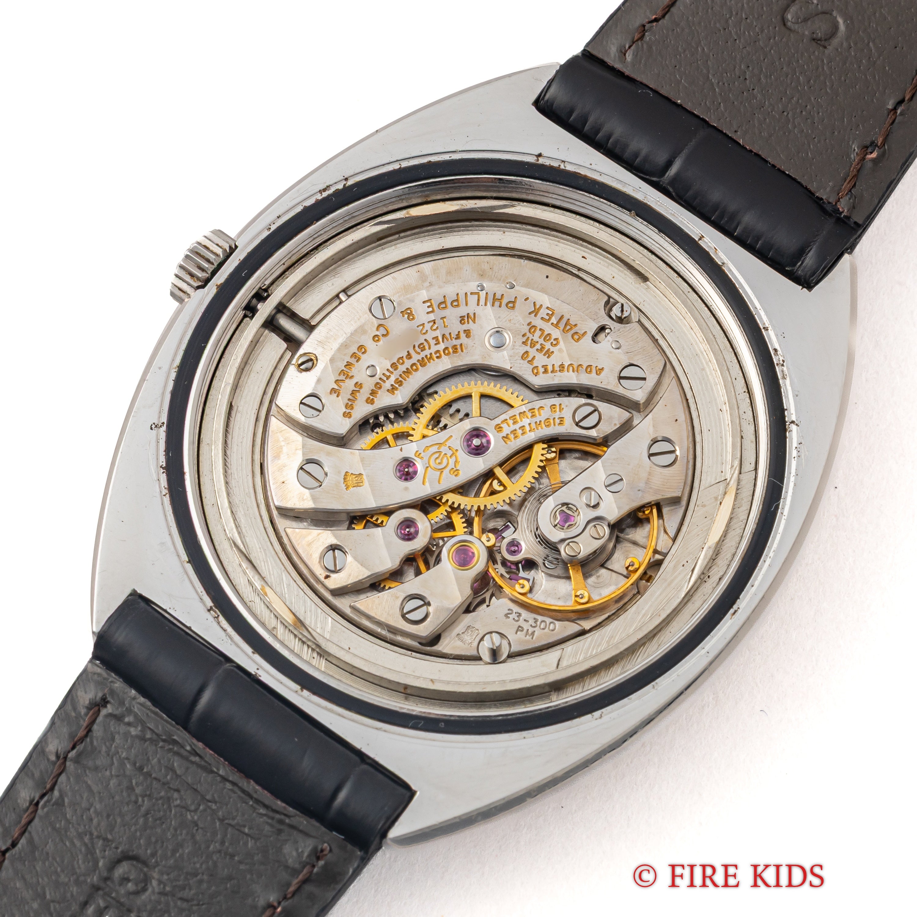 パテックフィリップ カラトラバ Ref.3574 ステンレスケース Cal.23-300PM ギャランティー、77年記載保証登録カード付き シグマダイヤル