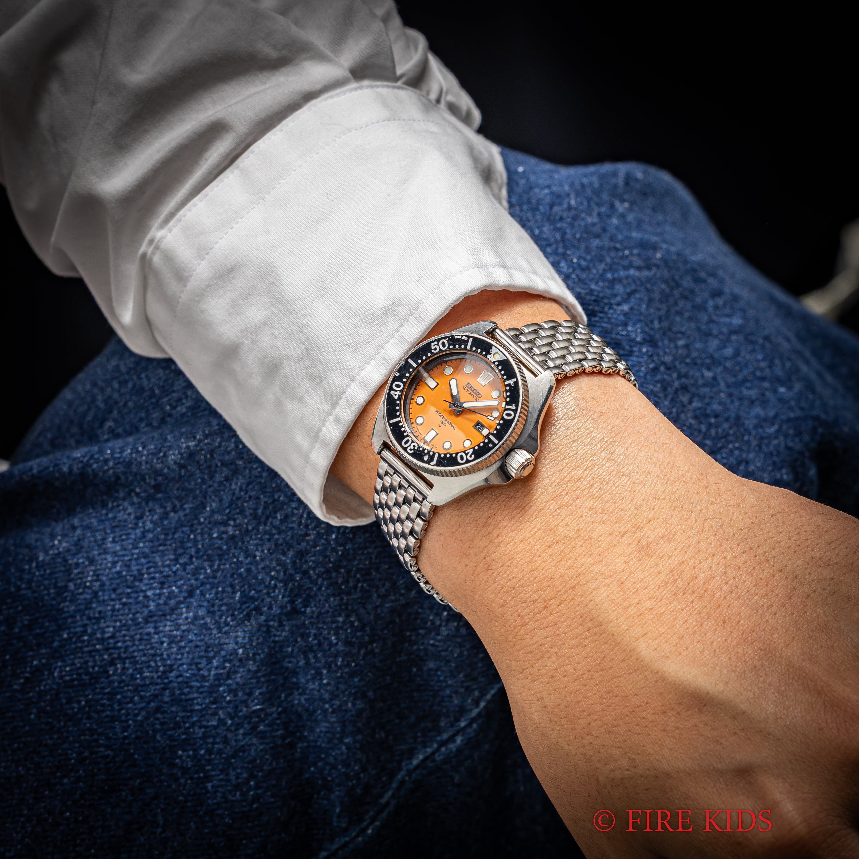 セイコー プロフェショナルダイバー 150m 1977年製 ボーイズサイズ オレンジダイヤル