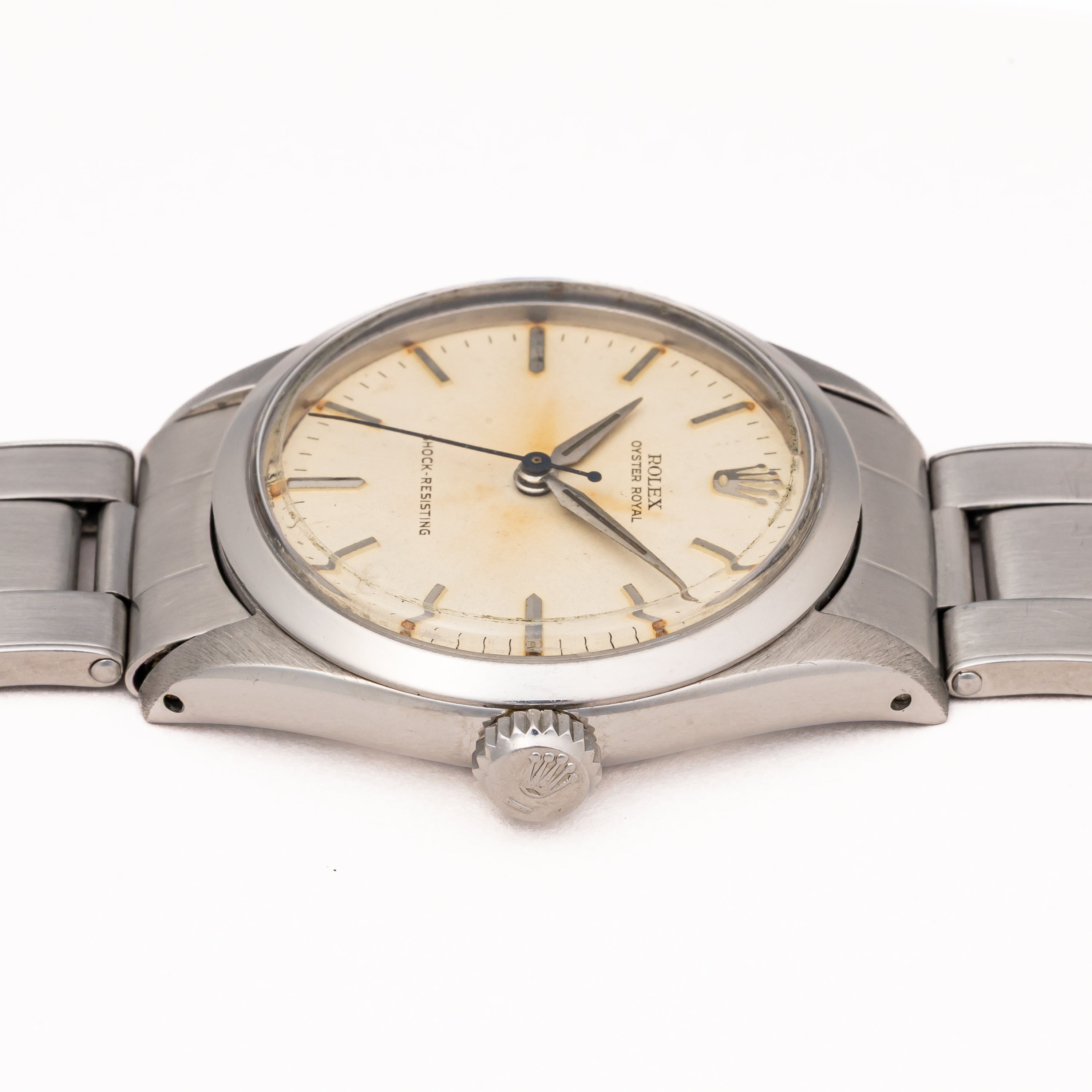 ロレックス オイスターロイヤル 手巻き 1957年製 Ref.6444 Cal.1210 リベットブレス付き