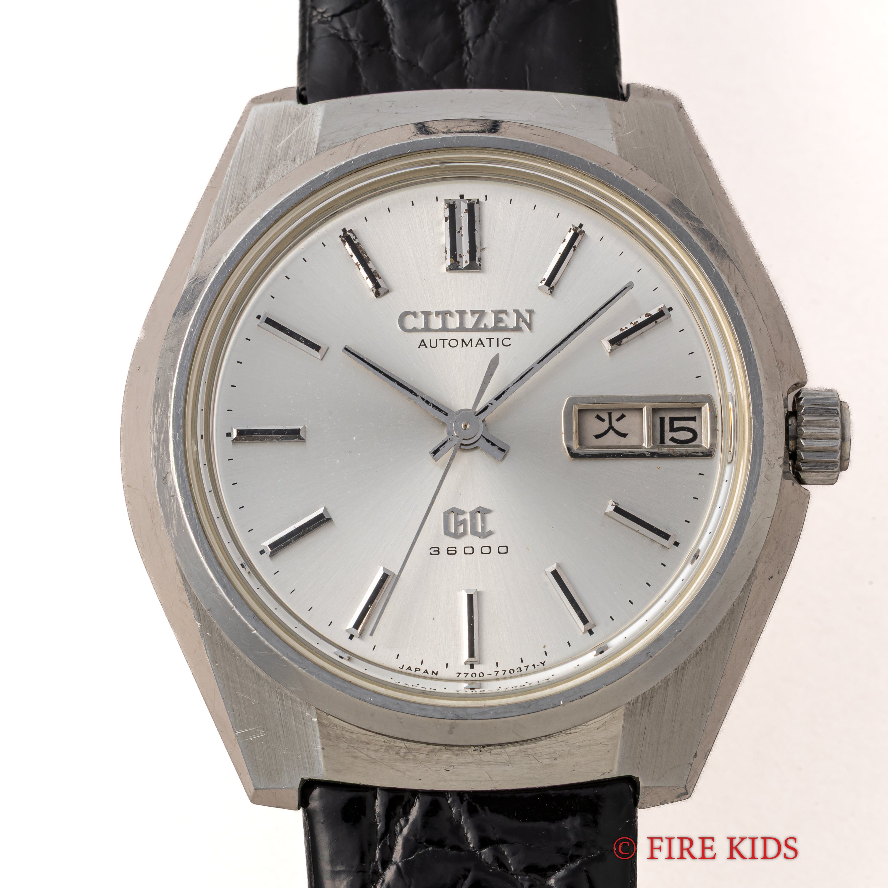 グロリアスシチズン 1971年製 GC Ref.4-770285Y 10振動 デイデイト自動巻 シルバーダイヤル