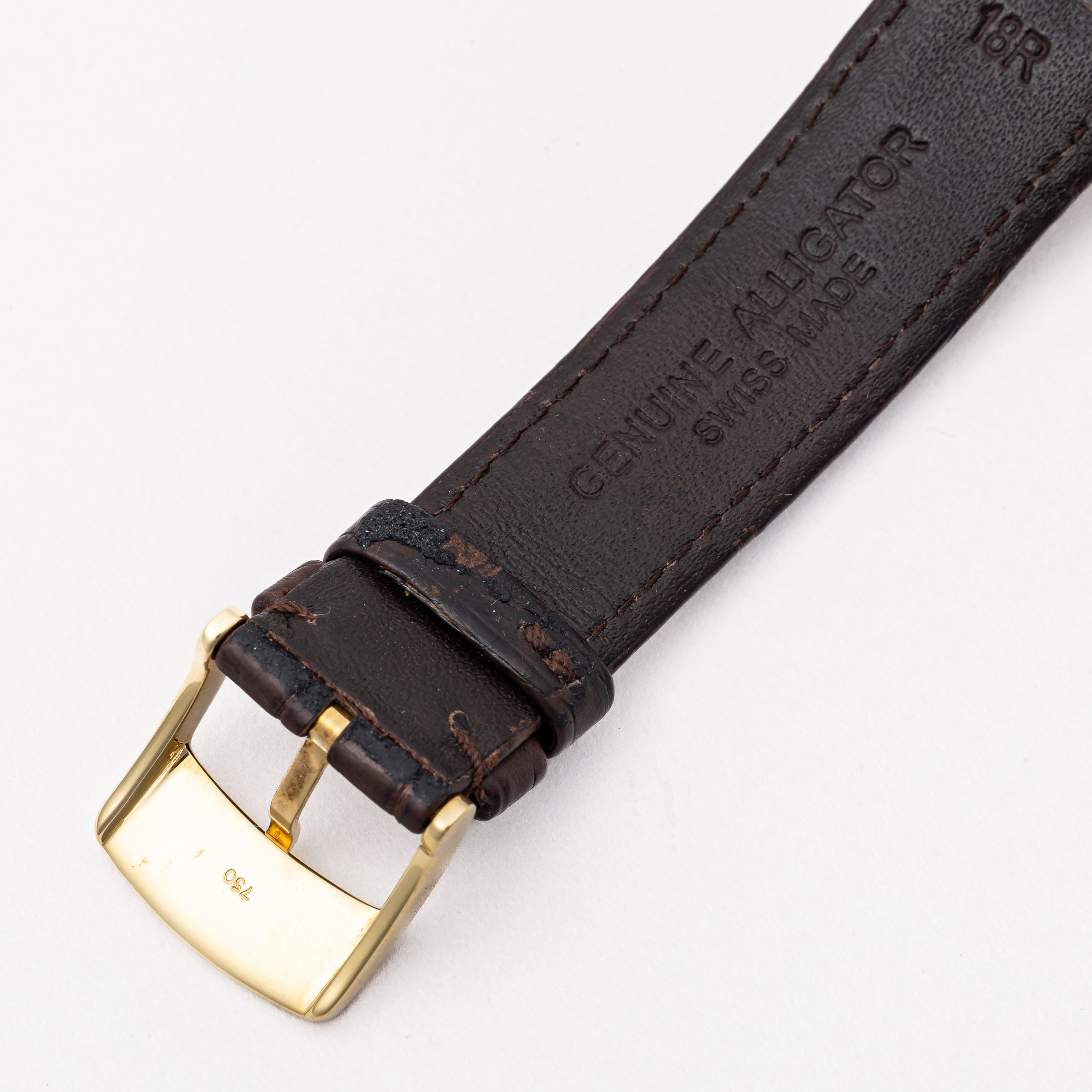 ティファニー マーククーペ 18金無垢 2003年製 クロノメーター自動巻き 純正18金無垢尾錠、箱、ギャラ付き