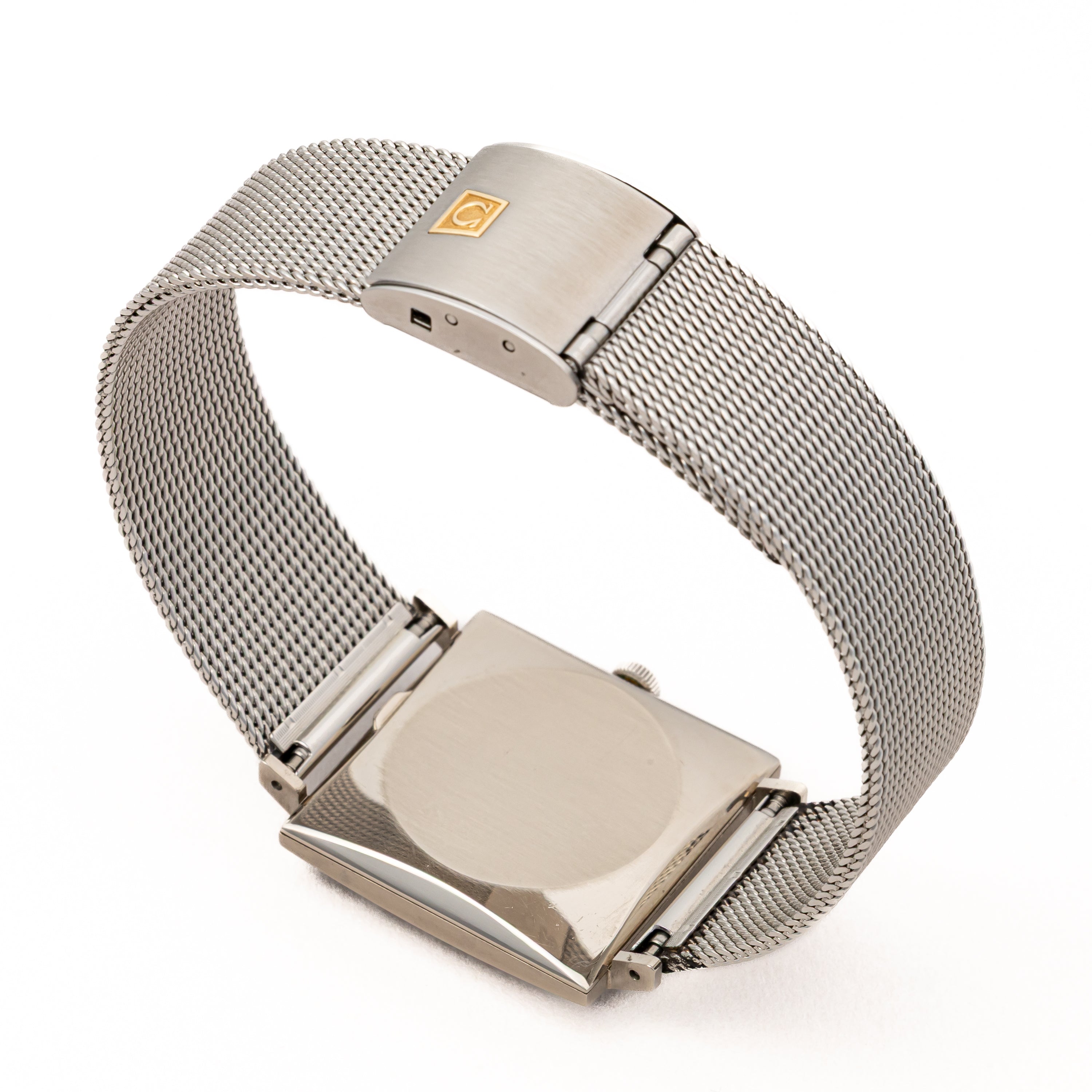 オメガ 18金無垢ホワイトゴールド デ・ヴィル 自動巻き 1964年製 チューラーダブルネーム スクエアケース