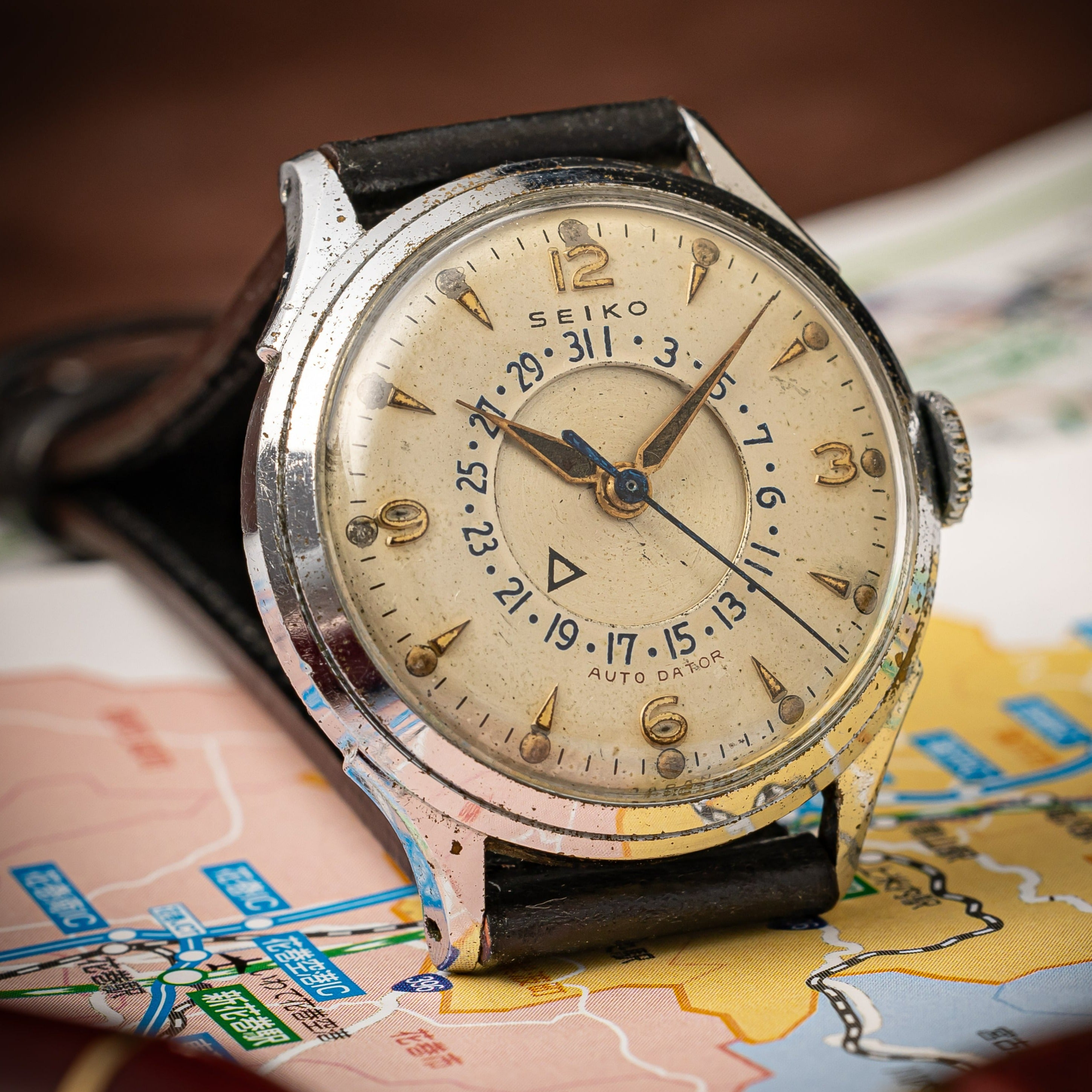 セイコー スーパー オートデーター 1954年製 Ref.1748 手巻き ディスクカレンダー