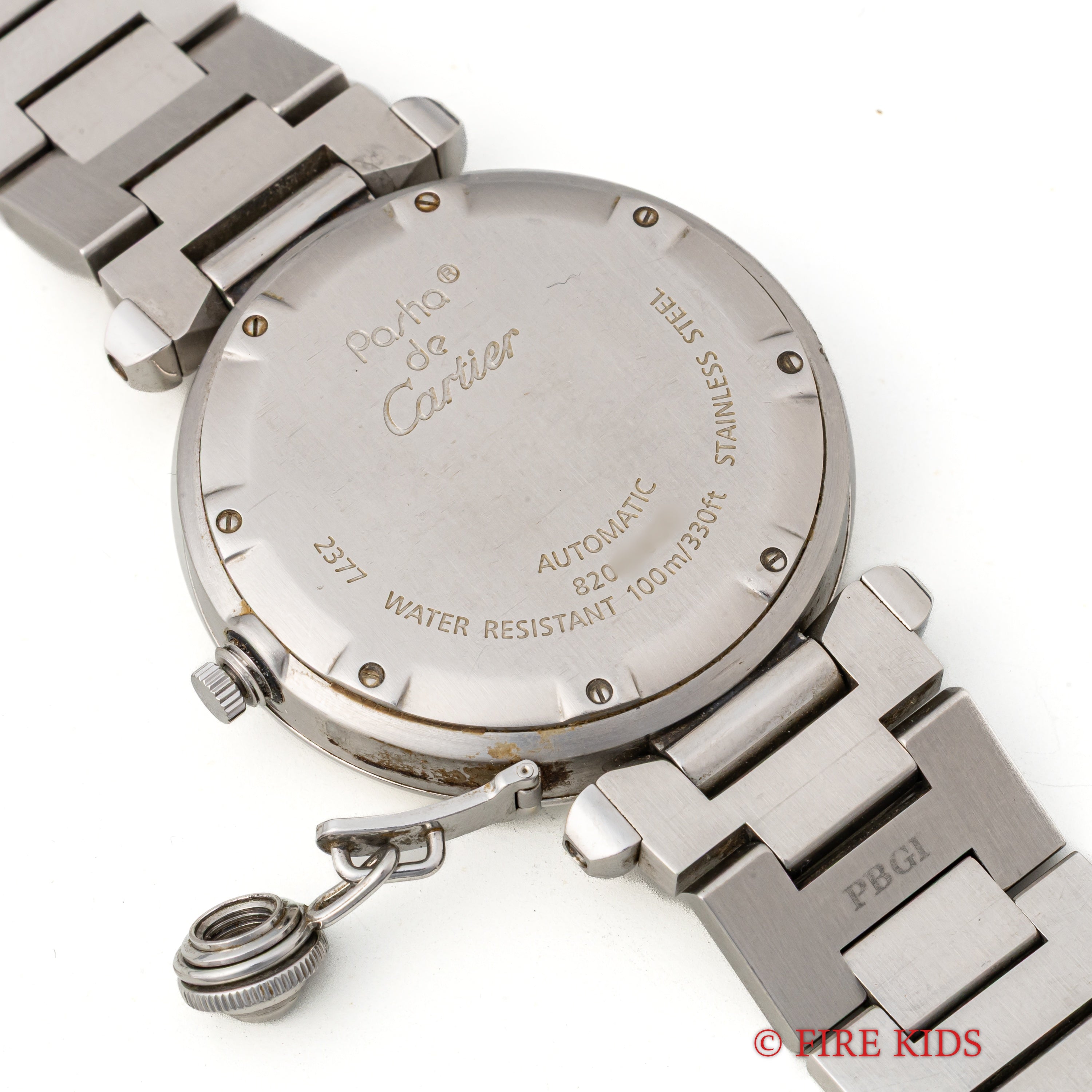 カルティエ パシャC メリディアン 2000年代製 Ref.2377 GMT シルバーダイヤル