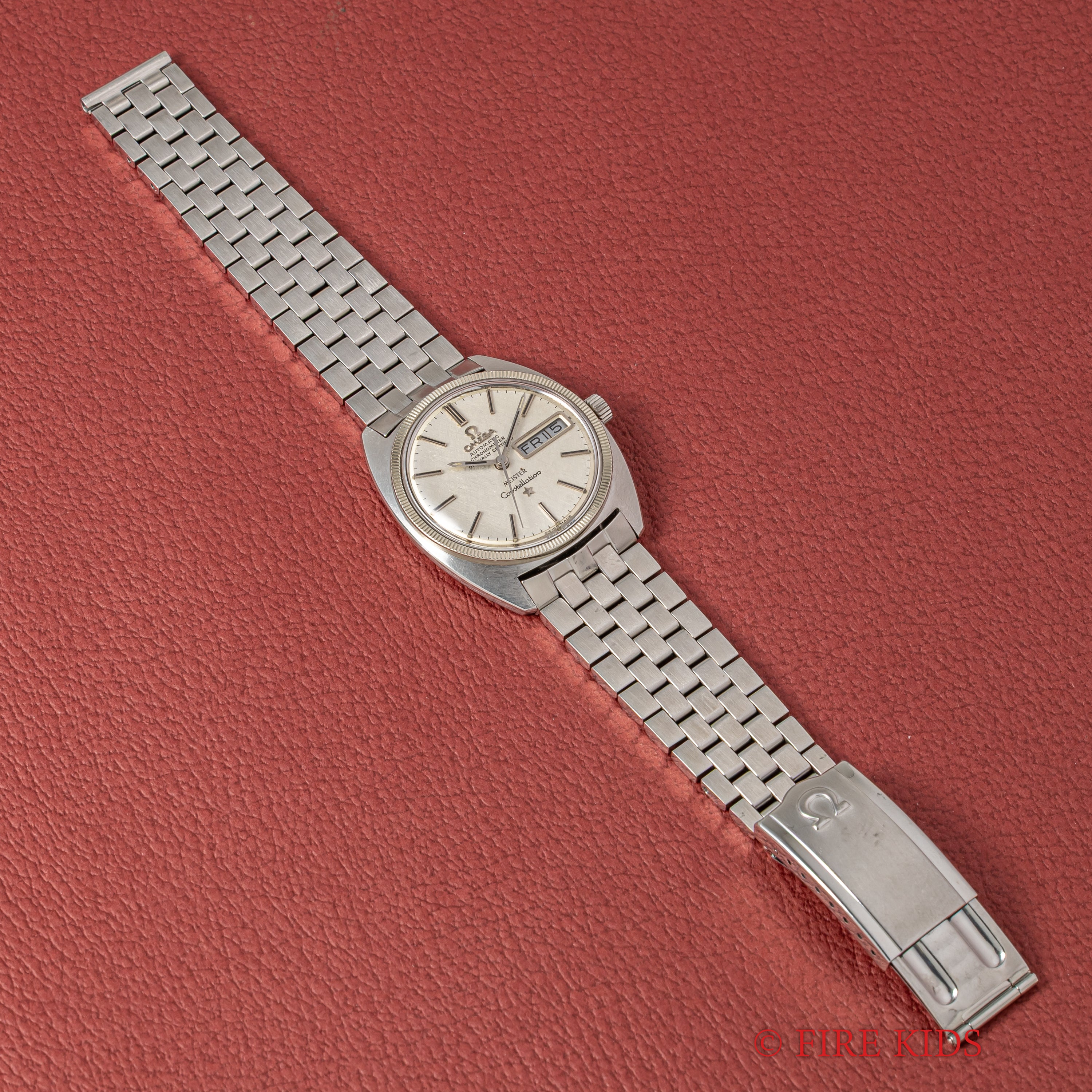 オメガ コンステレーション ジェンタ 1969年製 Ref.168.029 リネンダイヤル MEISTERダブルネーム 純正ブレス WGコインエッジベゼル