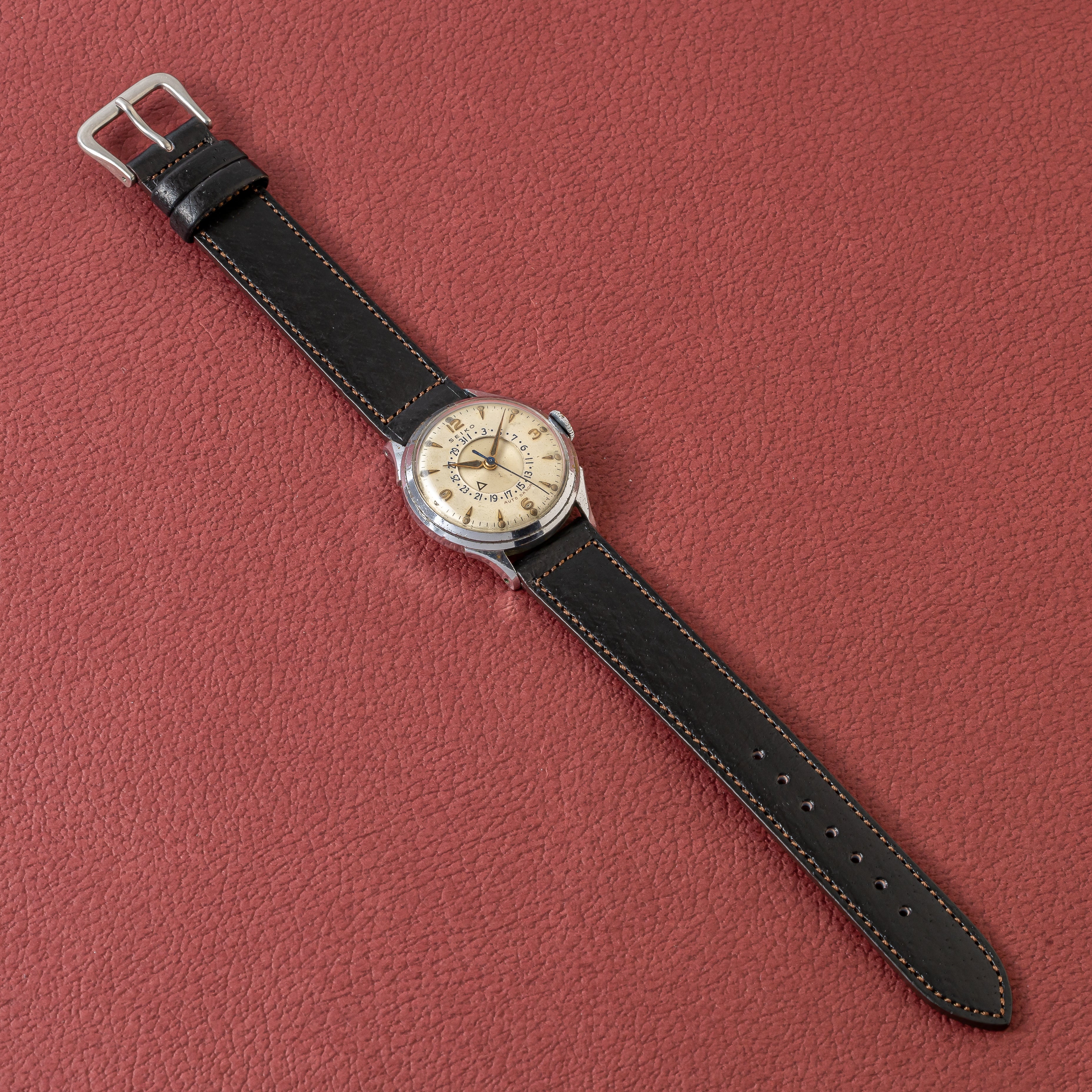 セイコー スーパー オートデーター 1954年製 Ref.1748 手巻き ディスクカレンダー