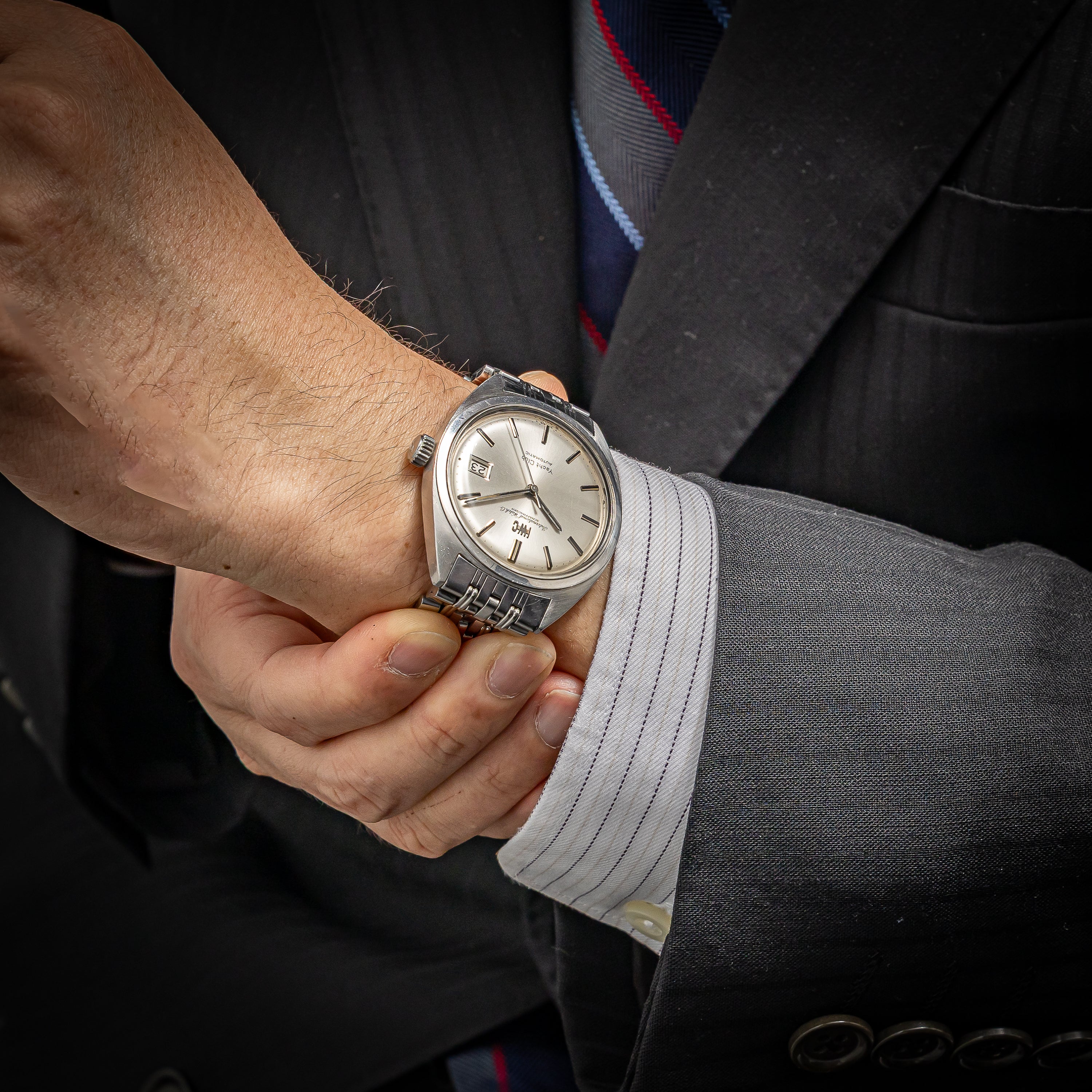 IWC ヨットクラブ 1970年製（昭和45年製） Ref.R811AD 純正ゲイフレアーブレス付き ペラトン式自動巻Cal.8541B